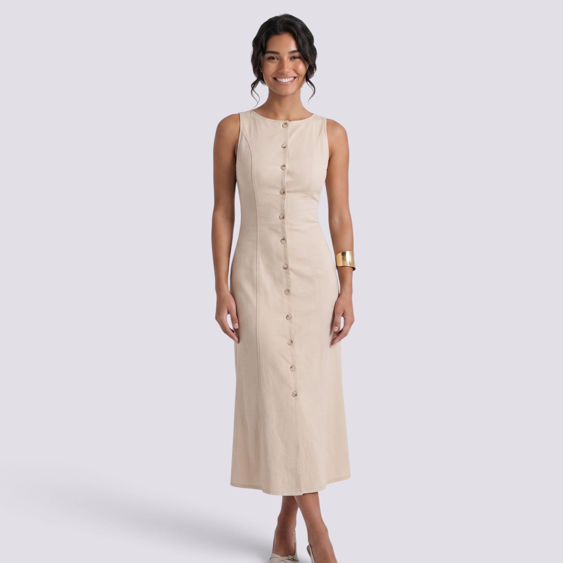 Vestido Largo Mujer con Abertura Elegante
