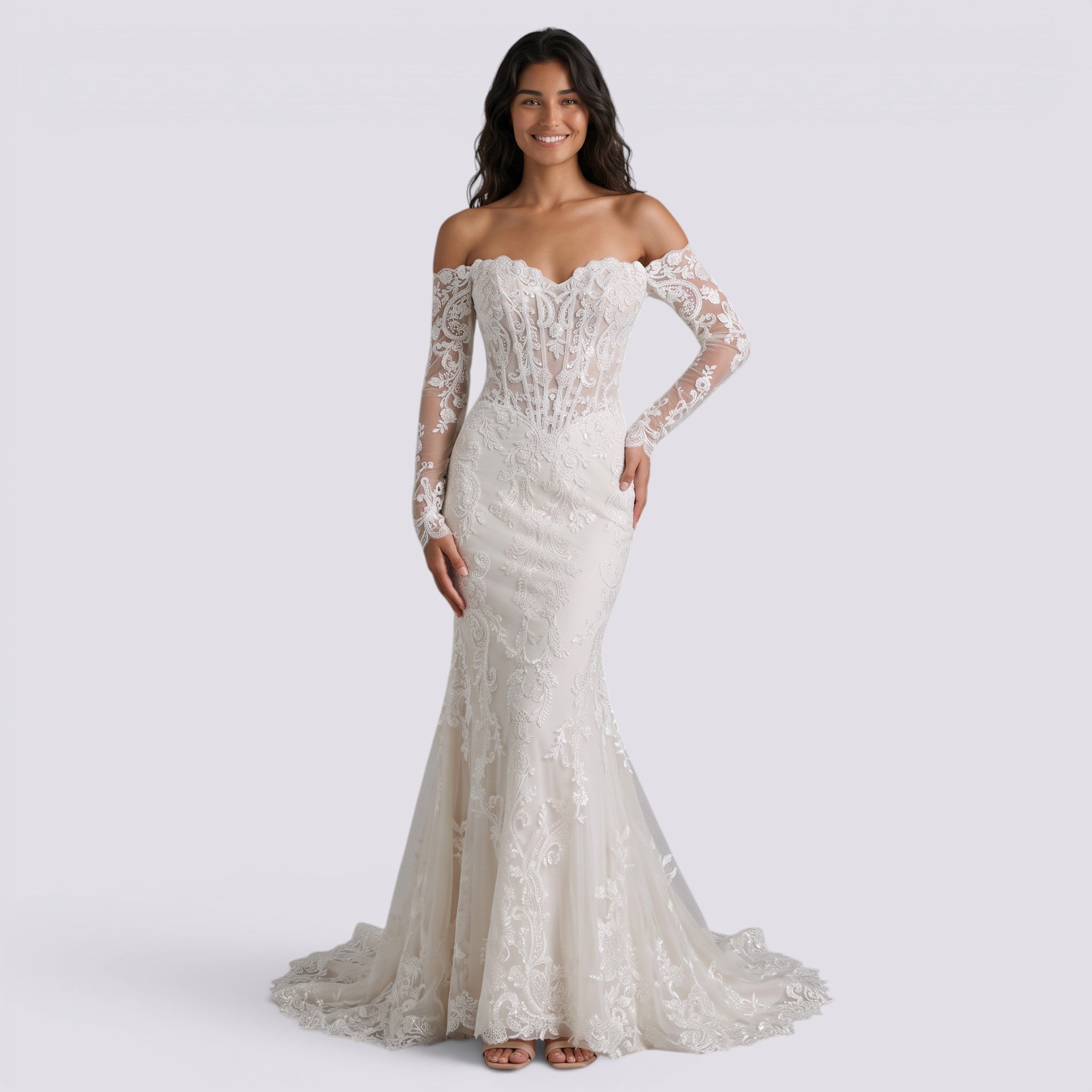 Vestido de Novia Mujer Corte Sirena