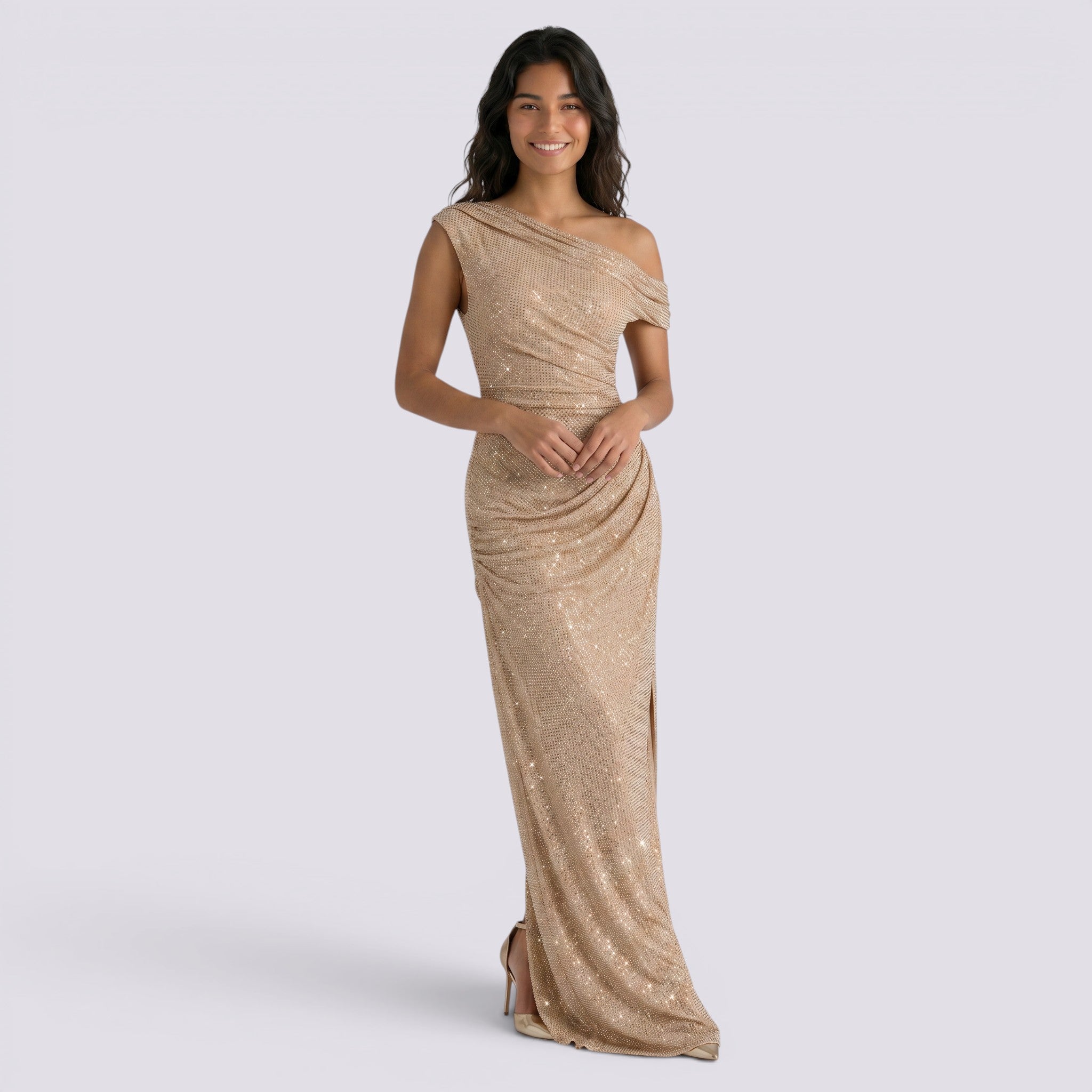 Vestido Largo de Fiesta Mujer Elegante Descubiertos
