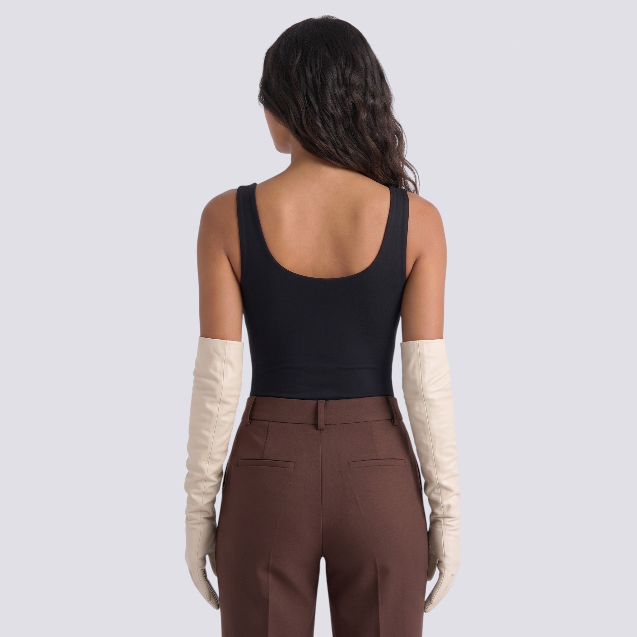 Guantes de Piel Largos para Mujer
