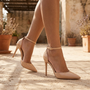 Sandalias de Tacón con Tira Mujer - Nude - Lifestyle