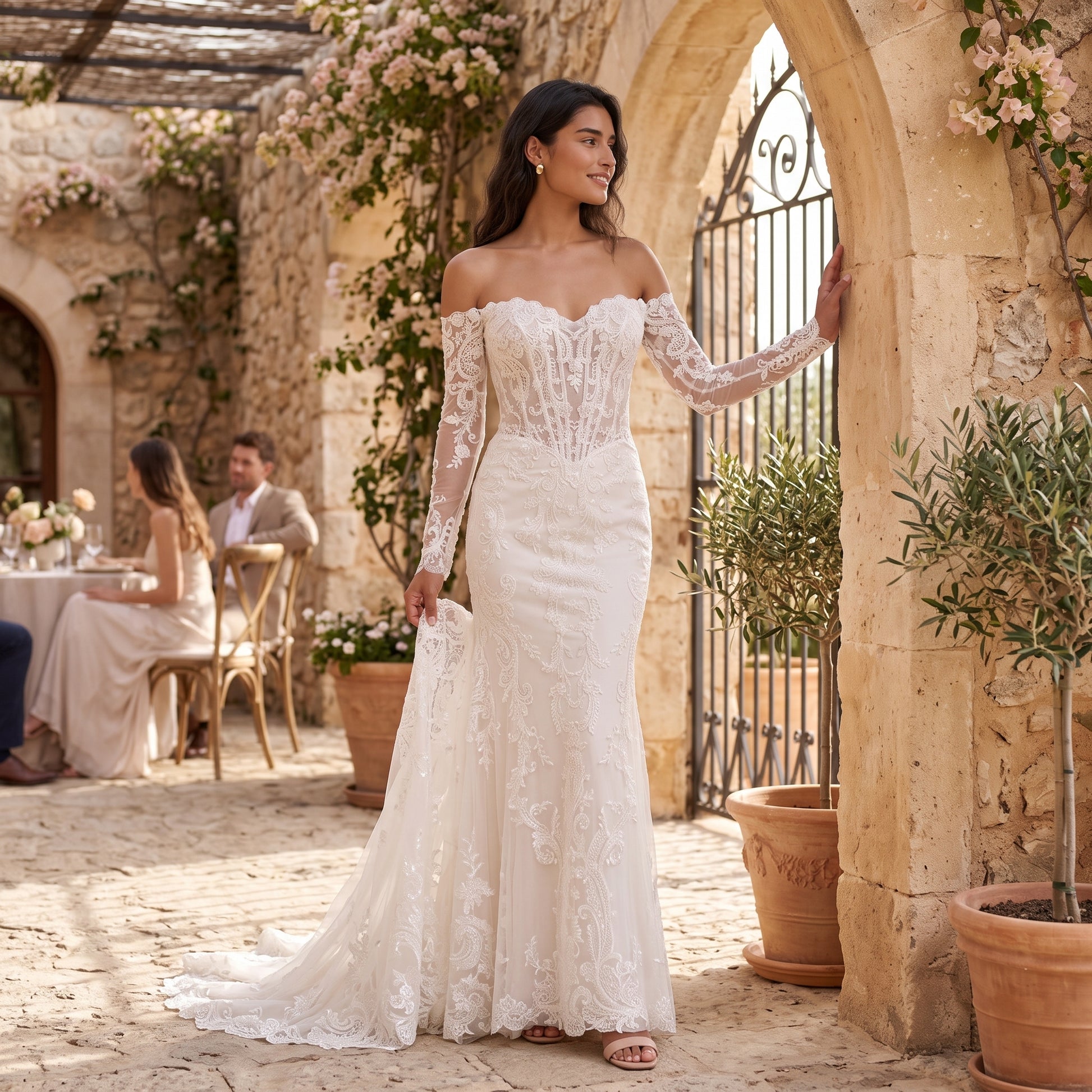 Vestido de Novia Mujer Corte Sirena