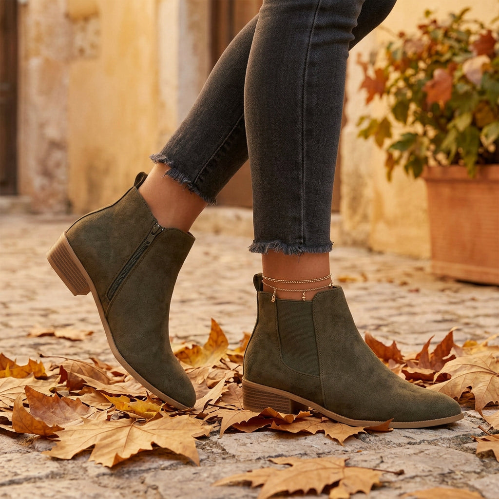 Zapatos de Salón Mujer Tacón Grueso Punta Fina