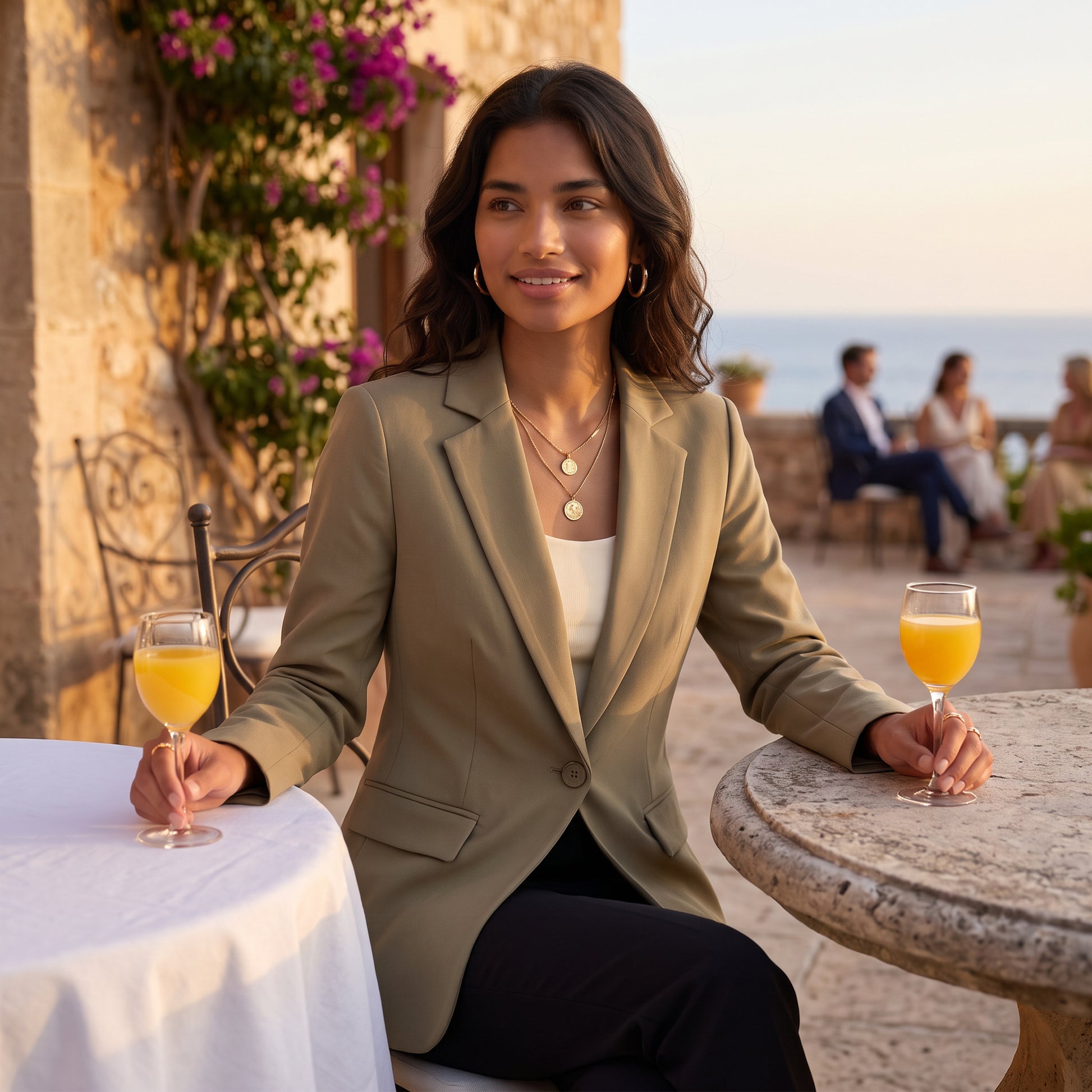 Blazer Mujer Entallado Corte Clásico