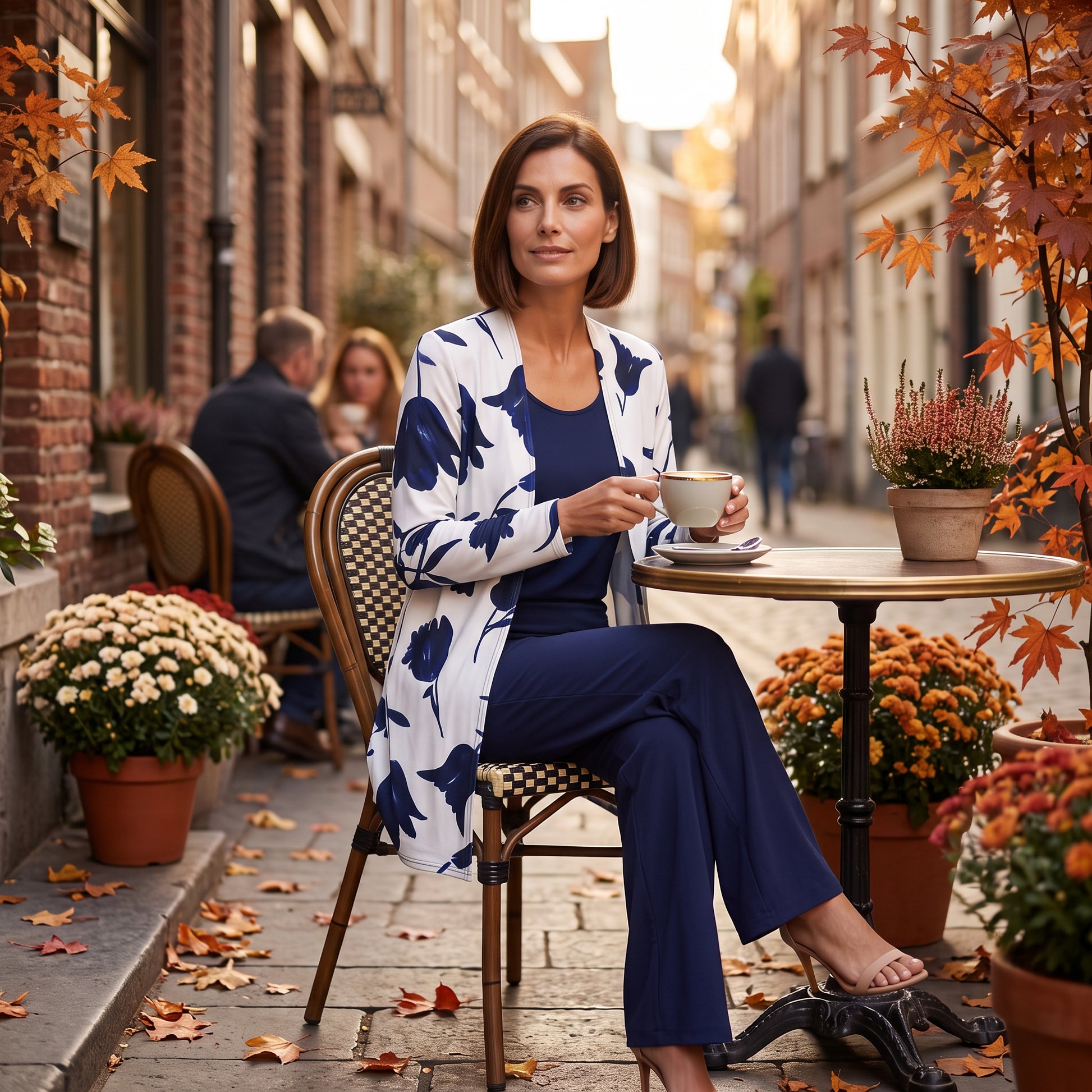 Conjunto Mujer Cárdigan y Pantalón Elegante