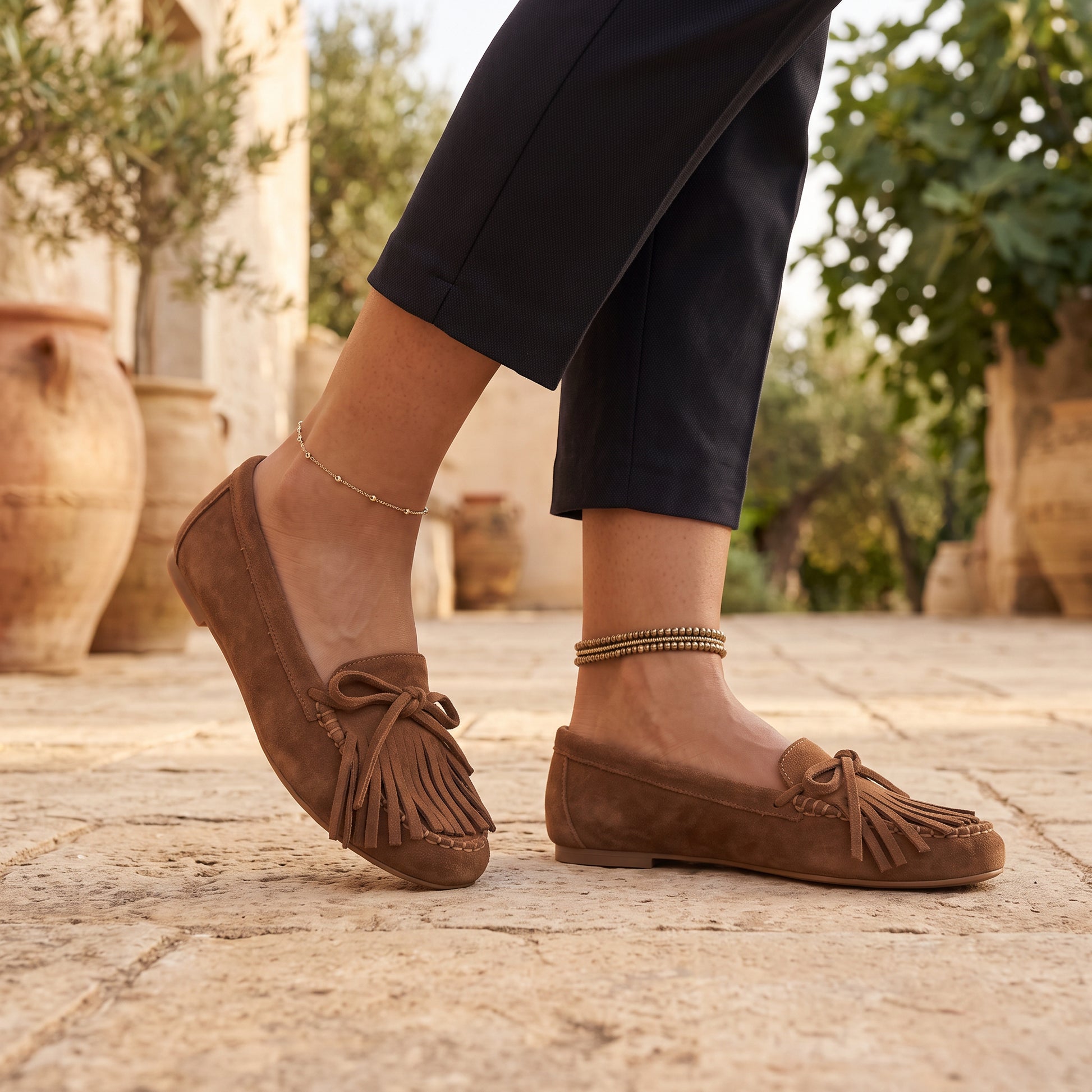 Zapatos Mocasines Mujer Planos Elegantes Acabado Mate