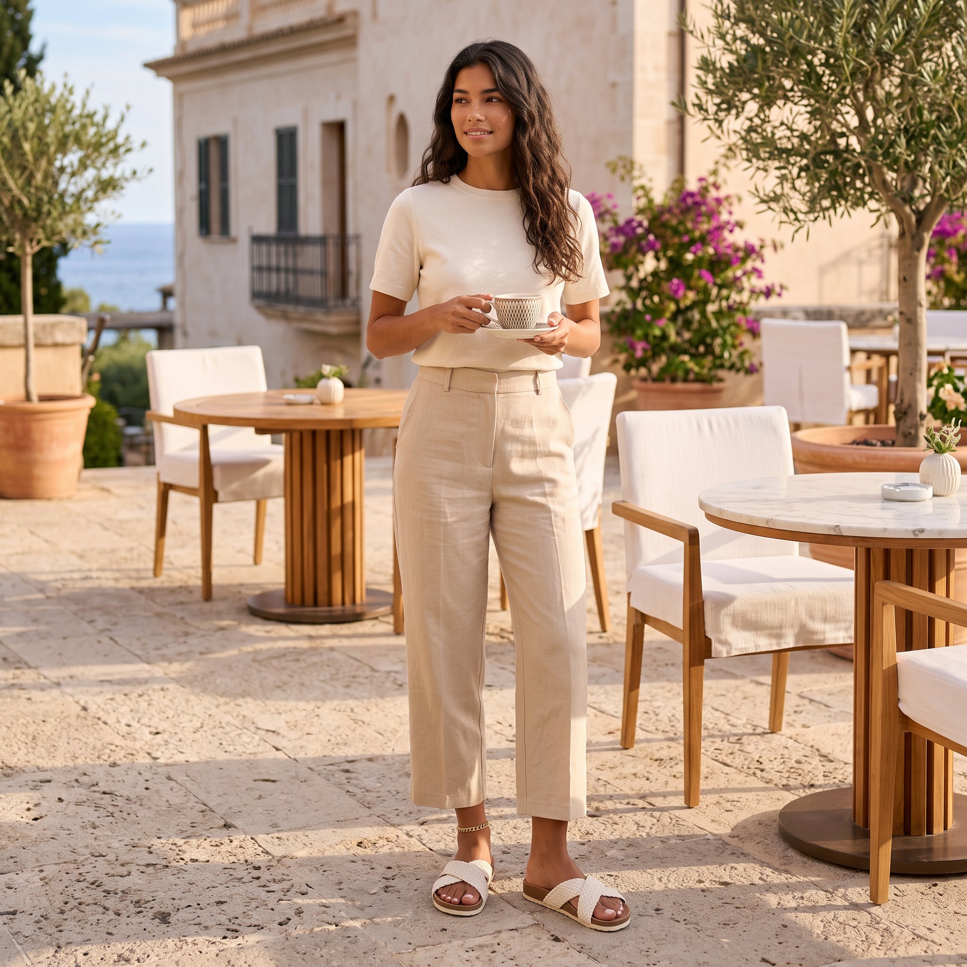 Sandalias Plataforma Mujer Tiras Cruzadas
