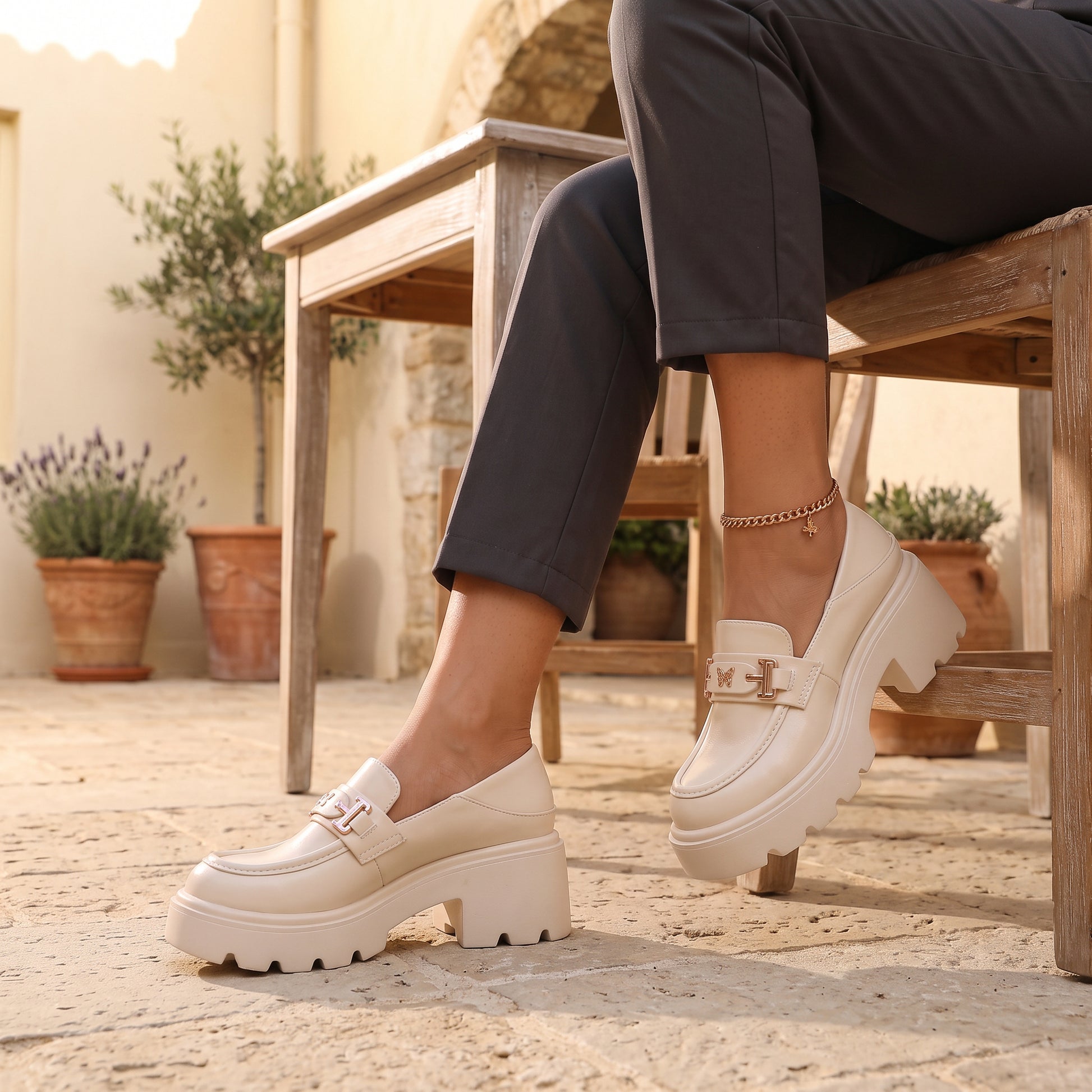 Zapatos Mujer de Tacón Grueso