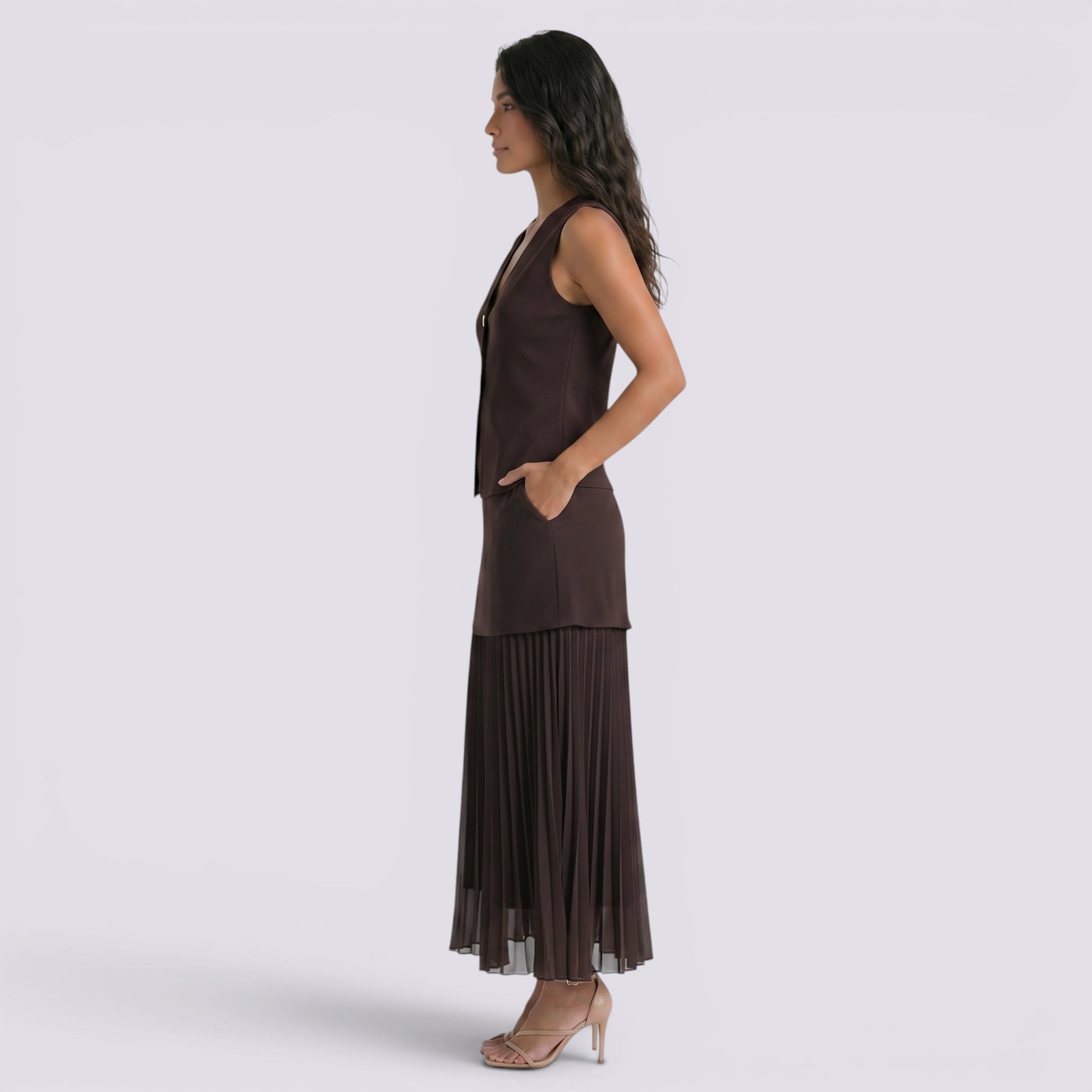Conjunto Top y Falda Mujer Elegante