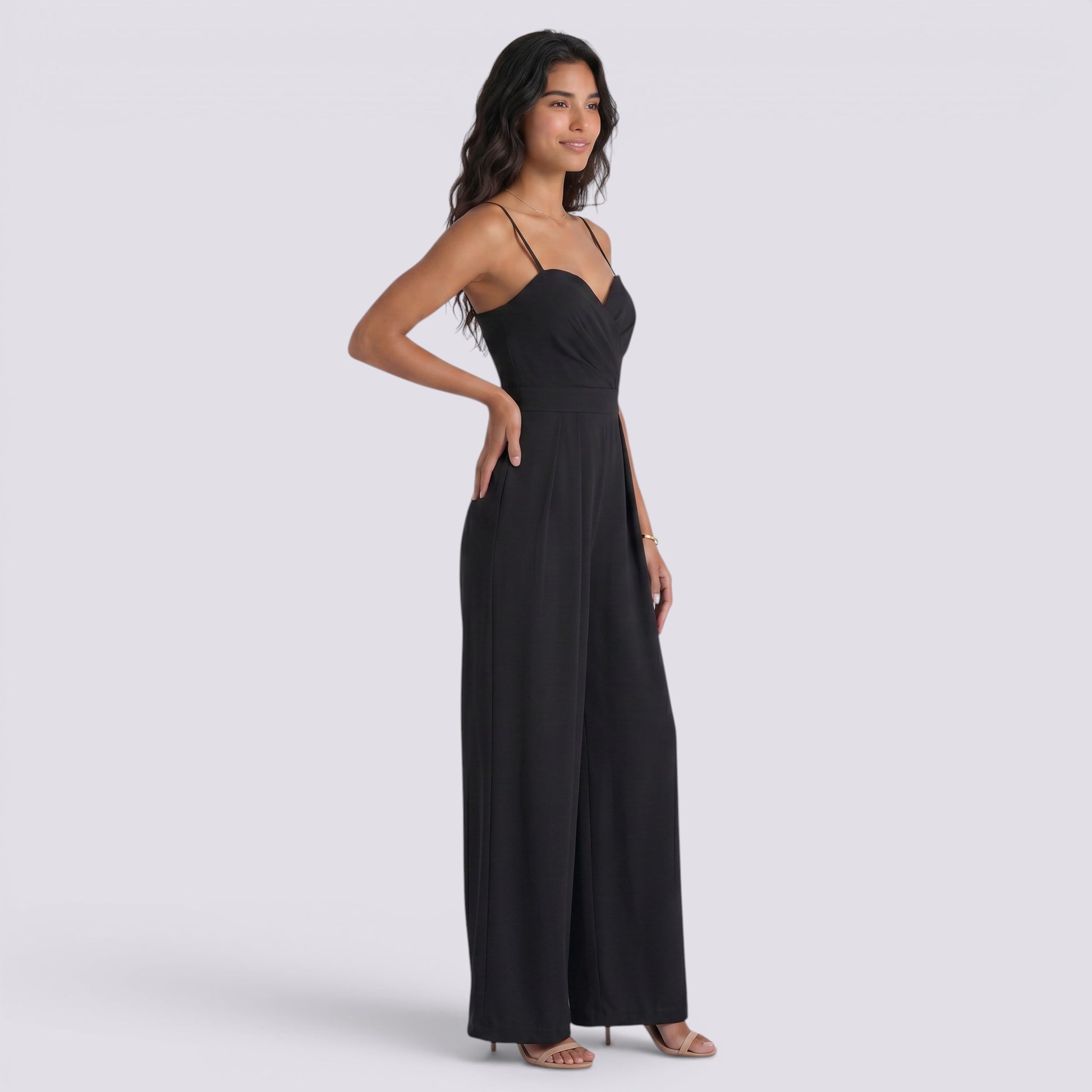Mono Palazzo Cruzado Mujer Elegante