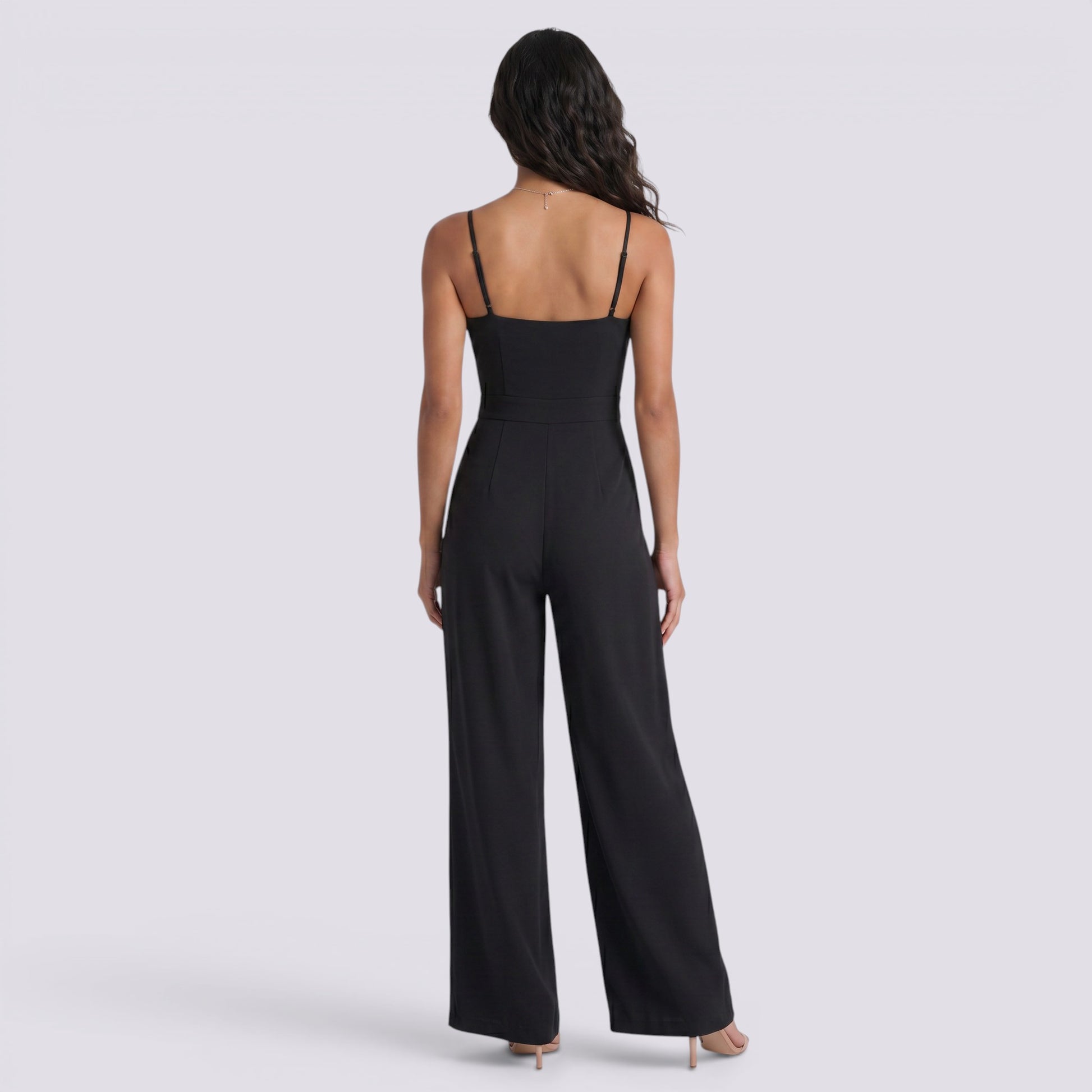 Mono Palazzo Cruzado Mujer Elegante