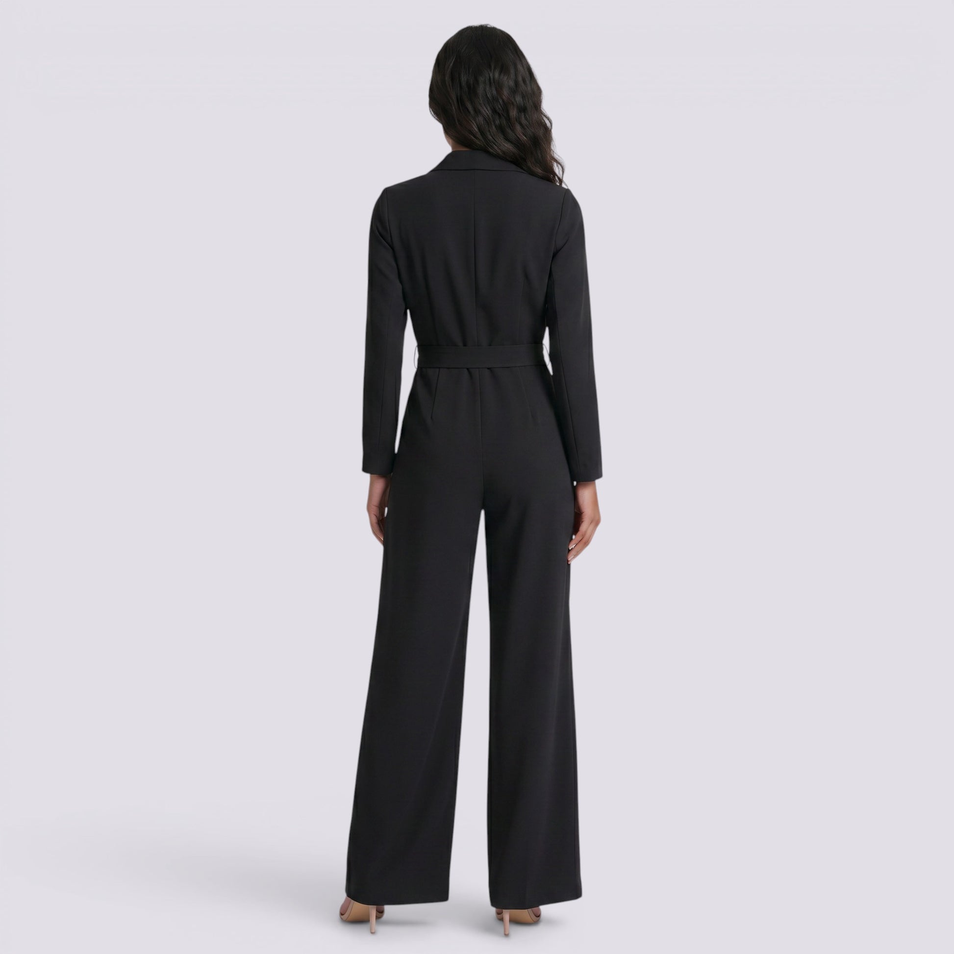 Mono Largo Mujer Elegante Entallado Liso