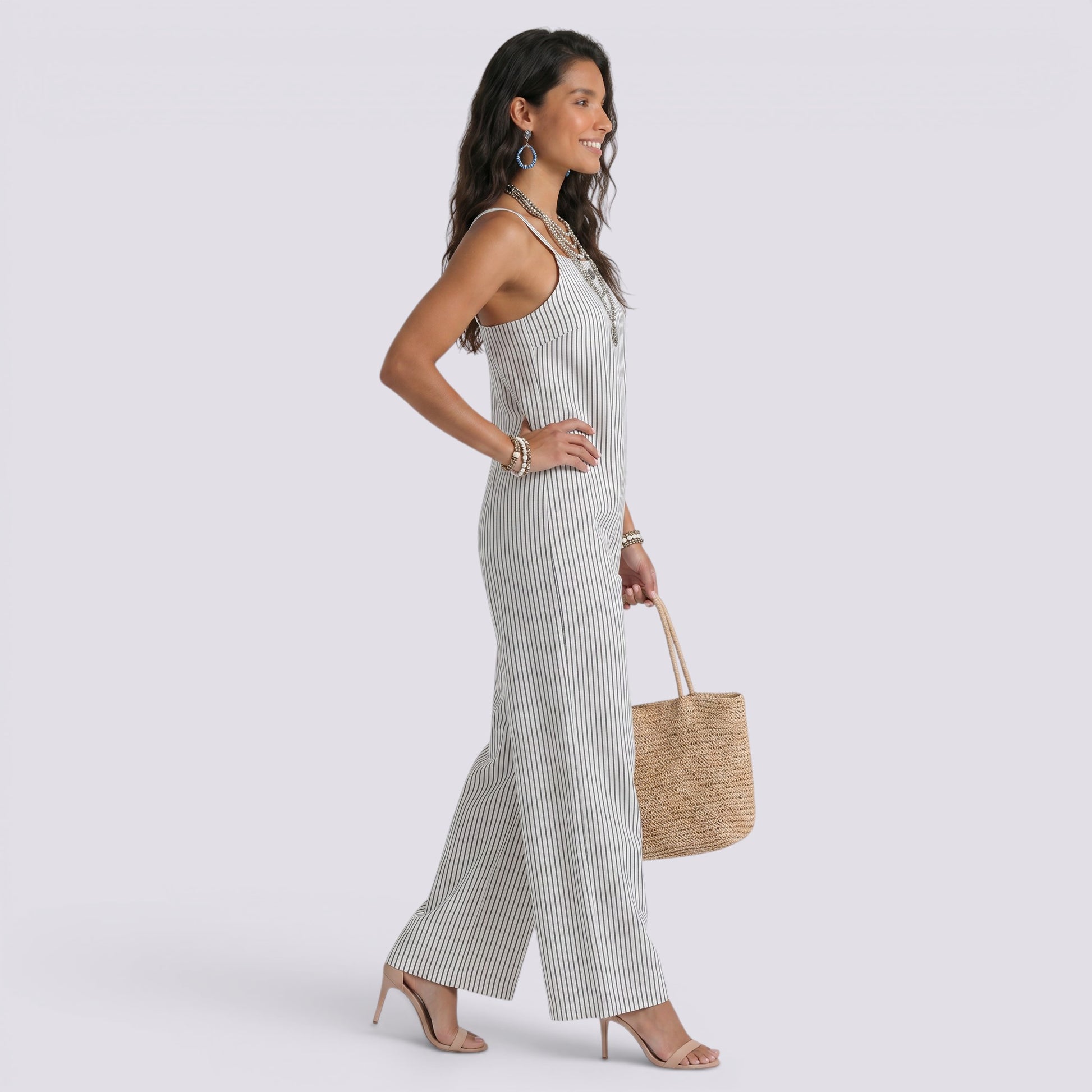 Vestido Largo Tirantes Mujer Rayas Verano