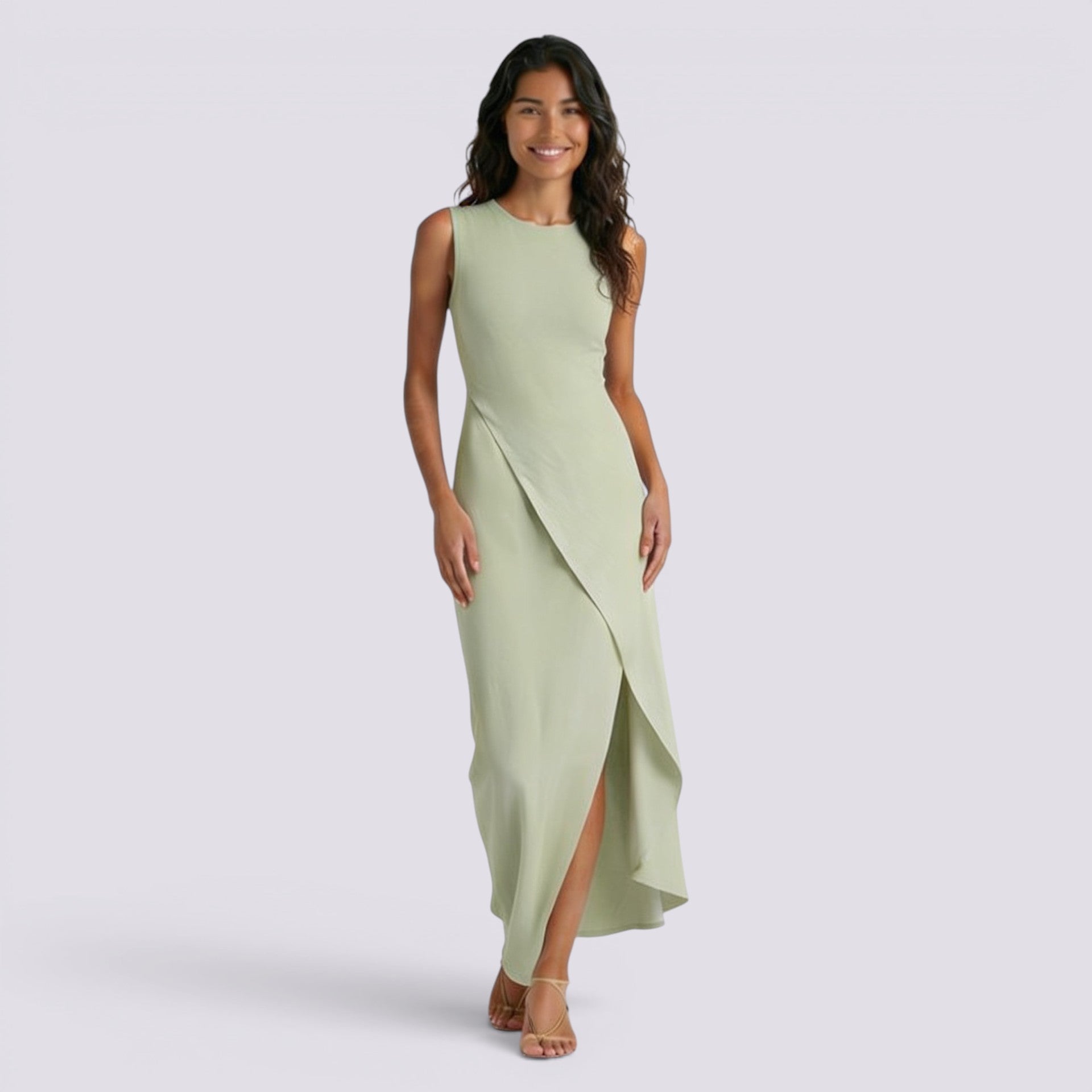 Vestido Largo Asimétrico Mujer