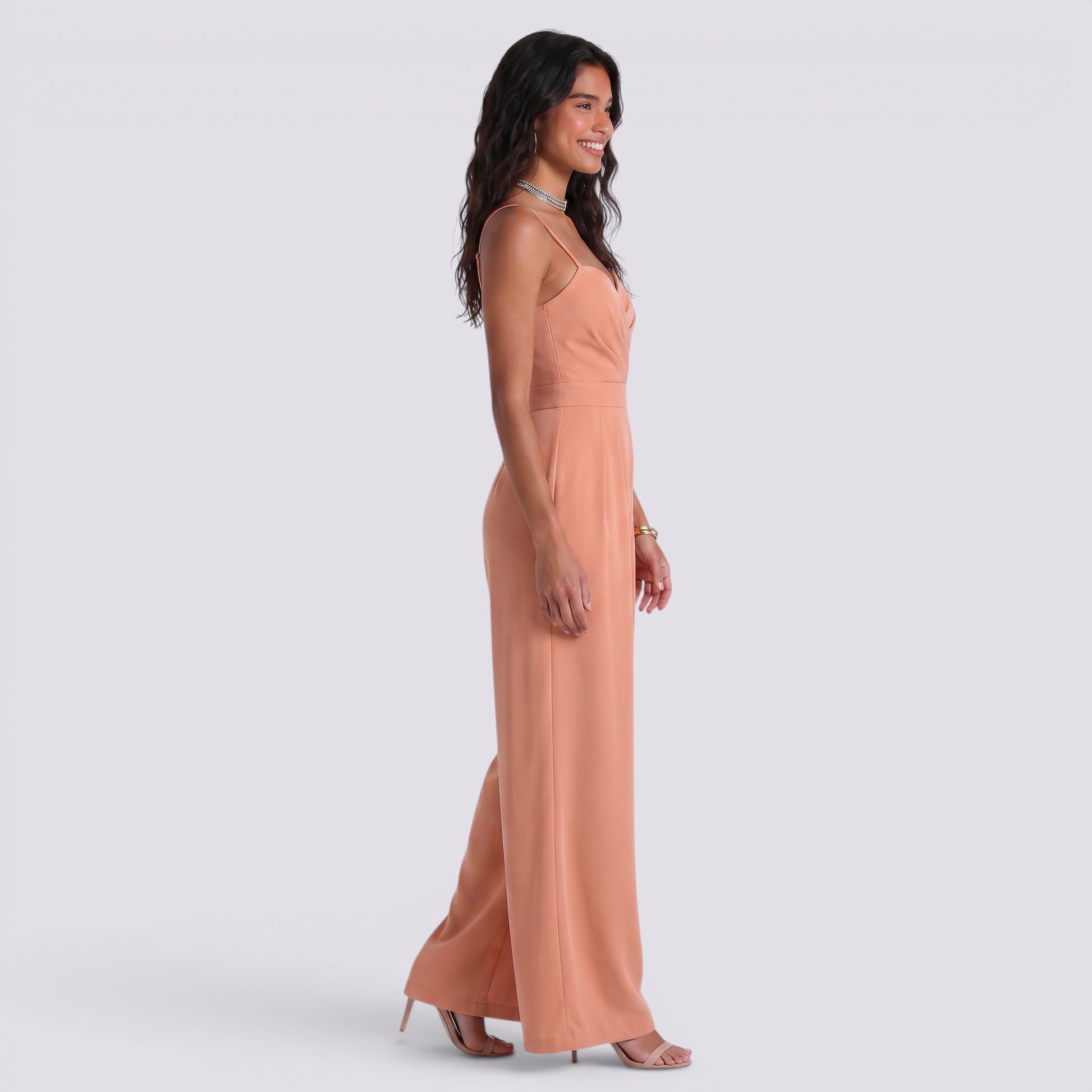 Mono Palazzo Cruzado Mujer Elegante