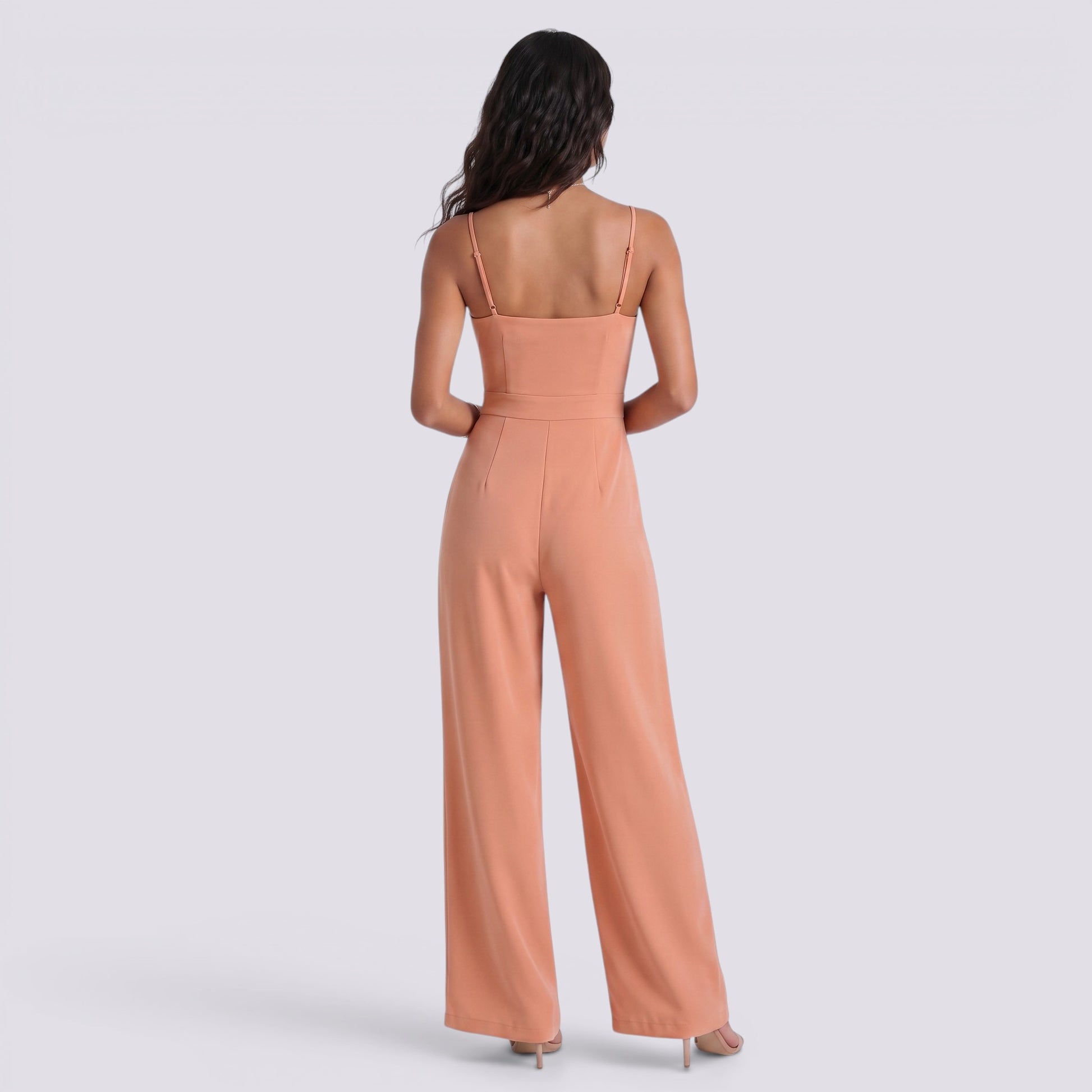 Mono Palazzo Cruzado Mujer Elegante