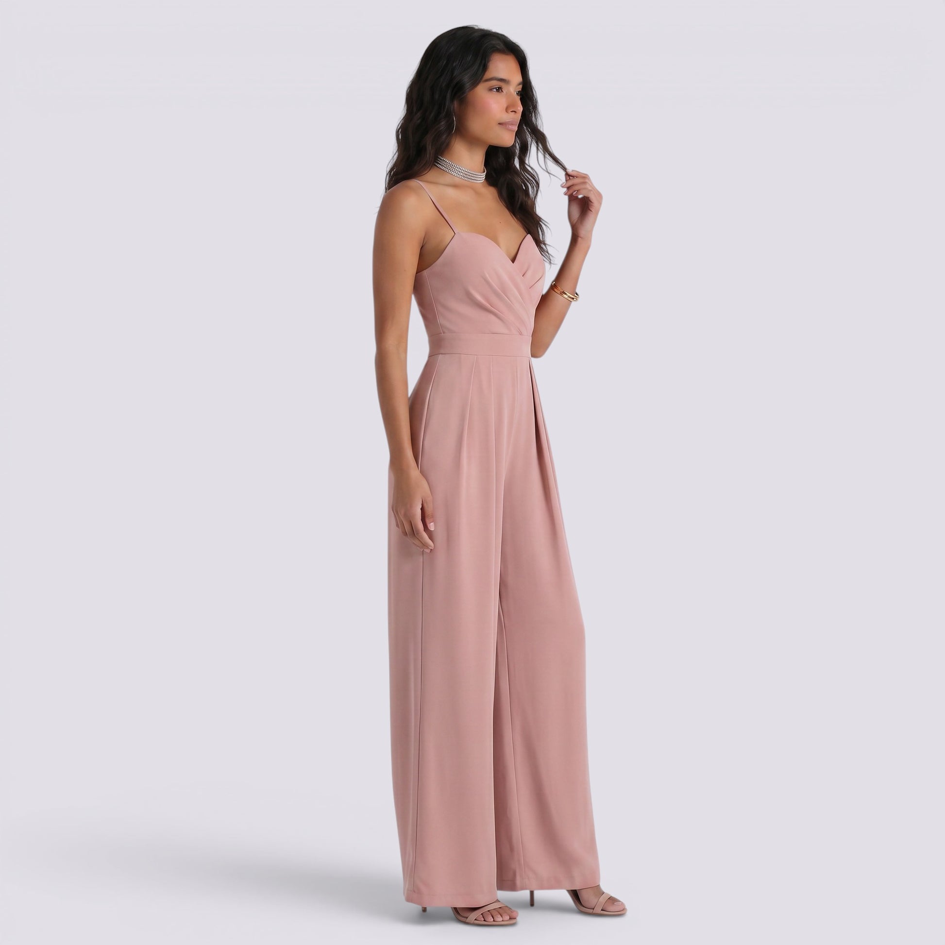 Mono Palazzo Cruzado Mujer Elegante