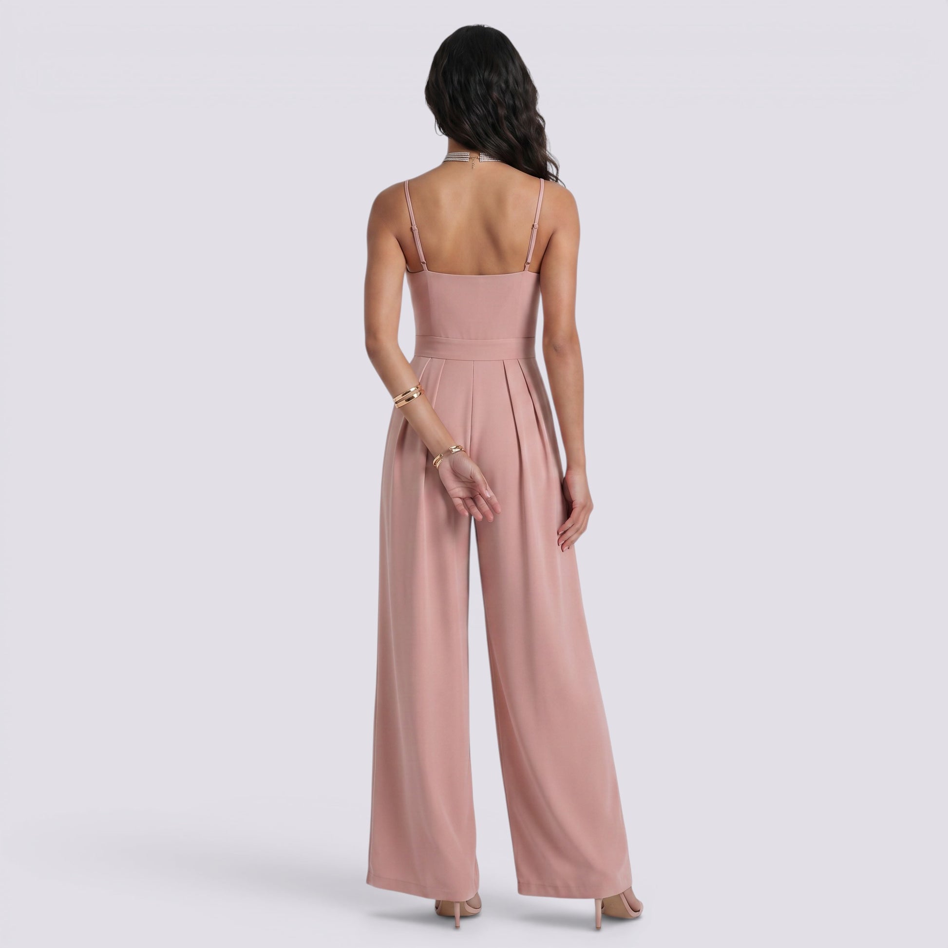 Mono Palazzo Cruzado Mujer Elegante
