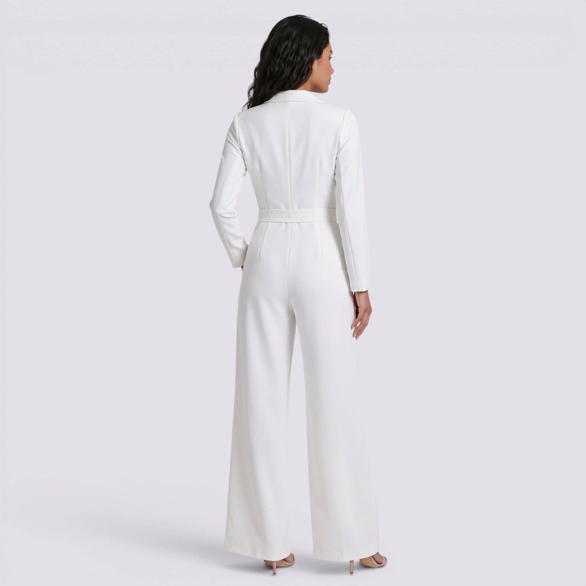 Mono Largo Mujer Elegante Entallado Liso