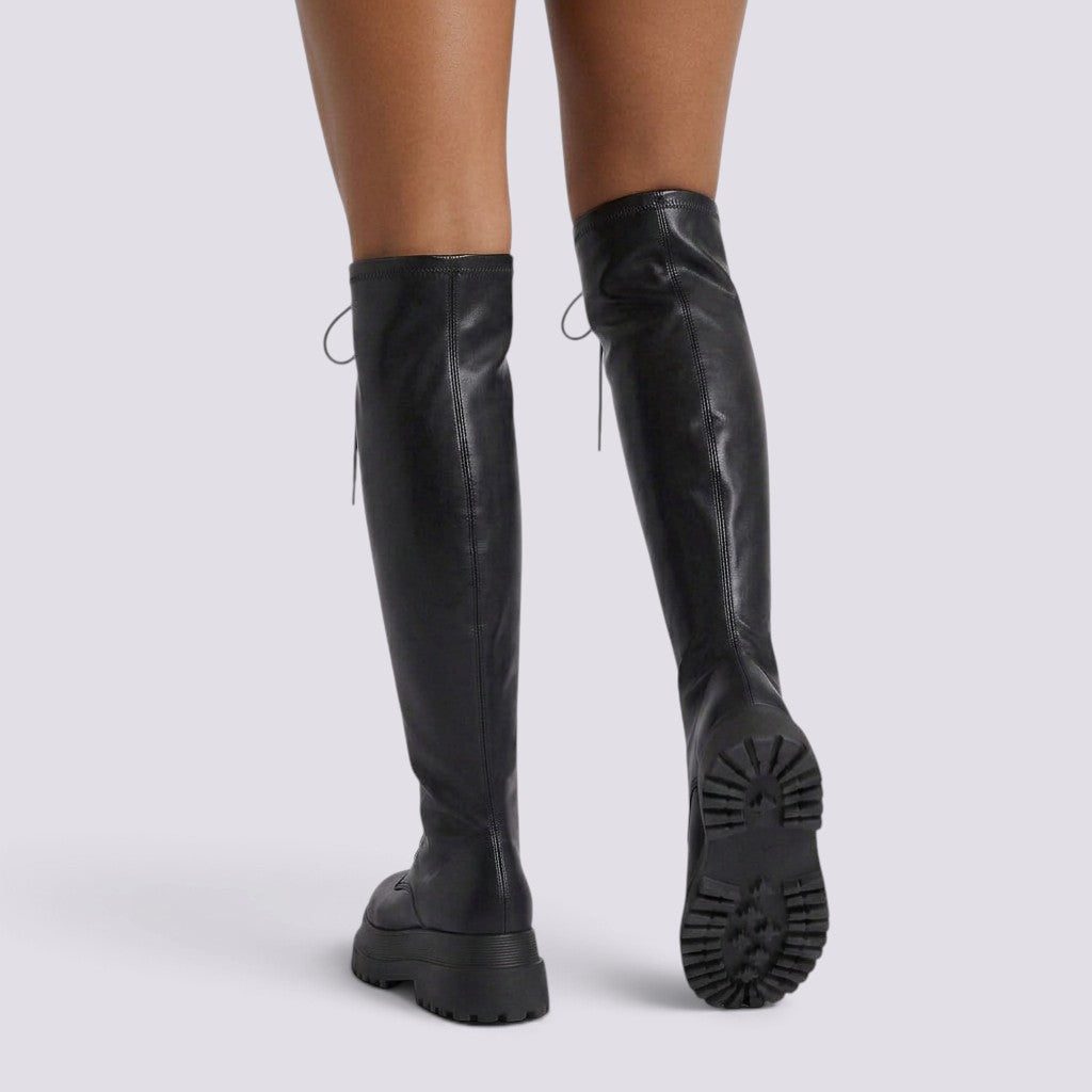 Botines Mujer Plataforma con Cordones