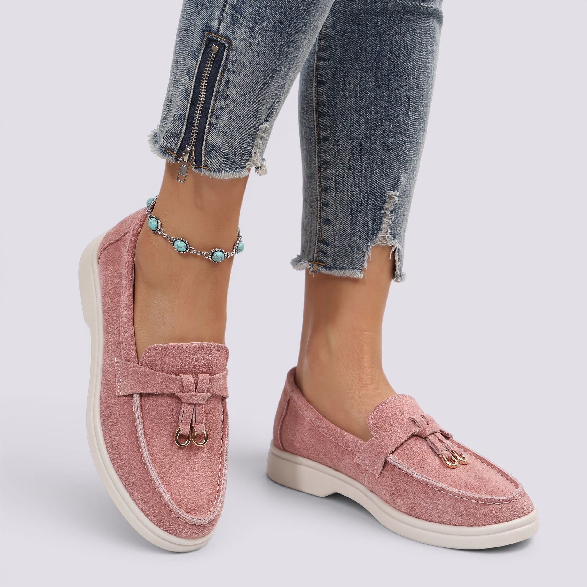 Mocasines Mujer Elegantes Cómodos Corte Bajo Slip-On