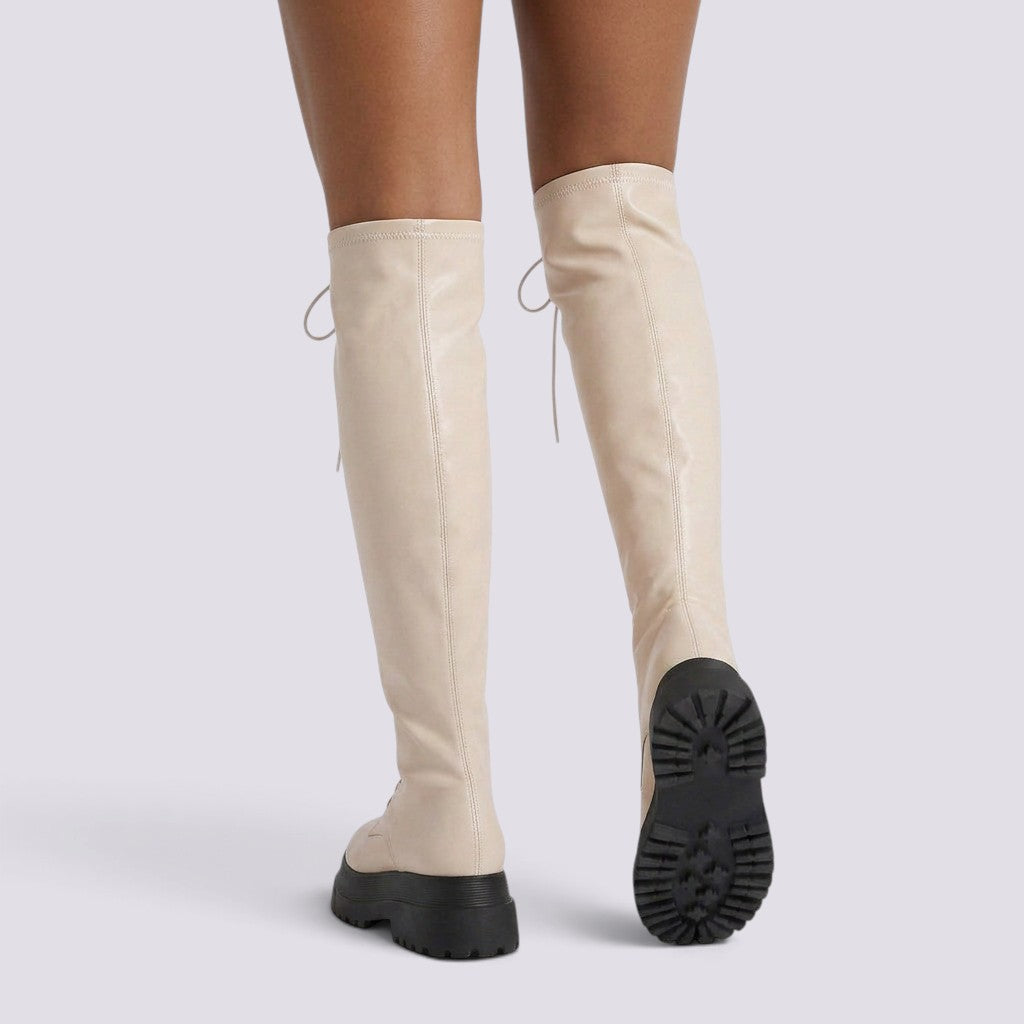 Botines Mujer Plataforma con Cordones