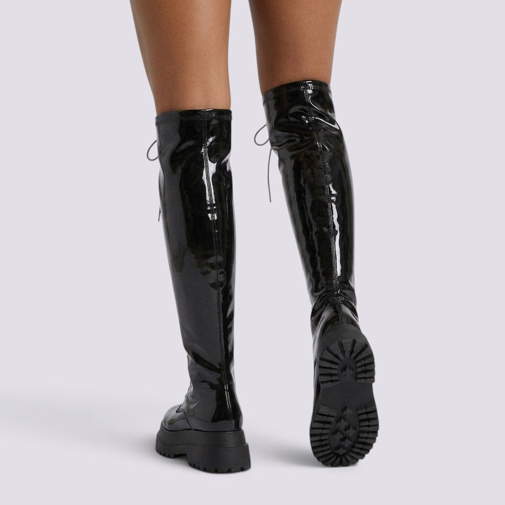 Botines Mujer Plataforma con Cordones
