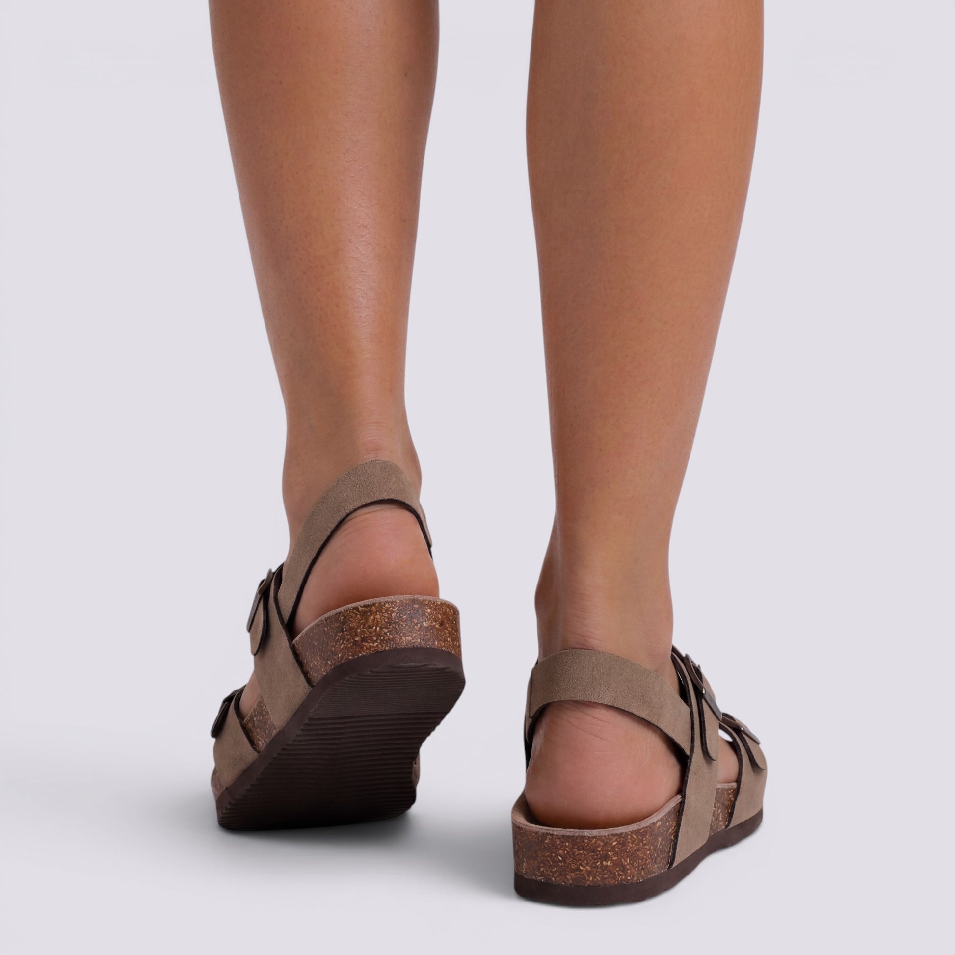 Sandalias Mujer De Gamuza Confort