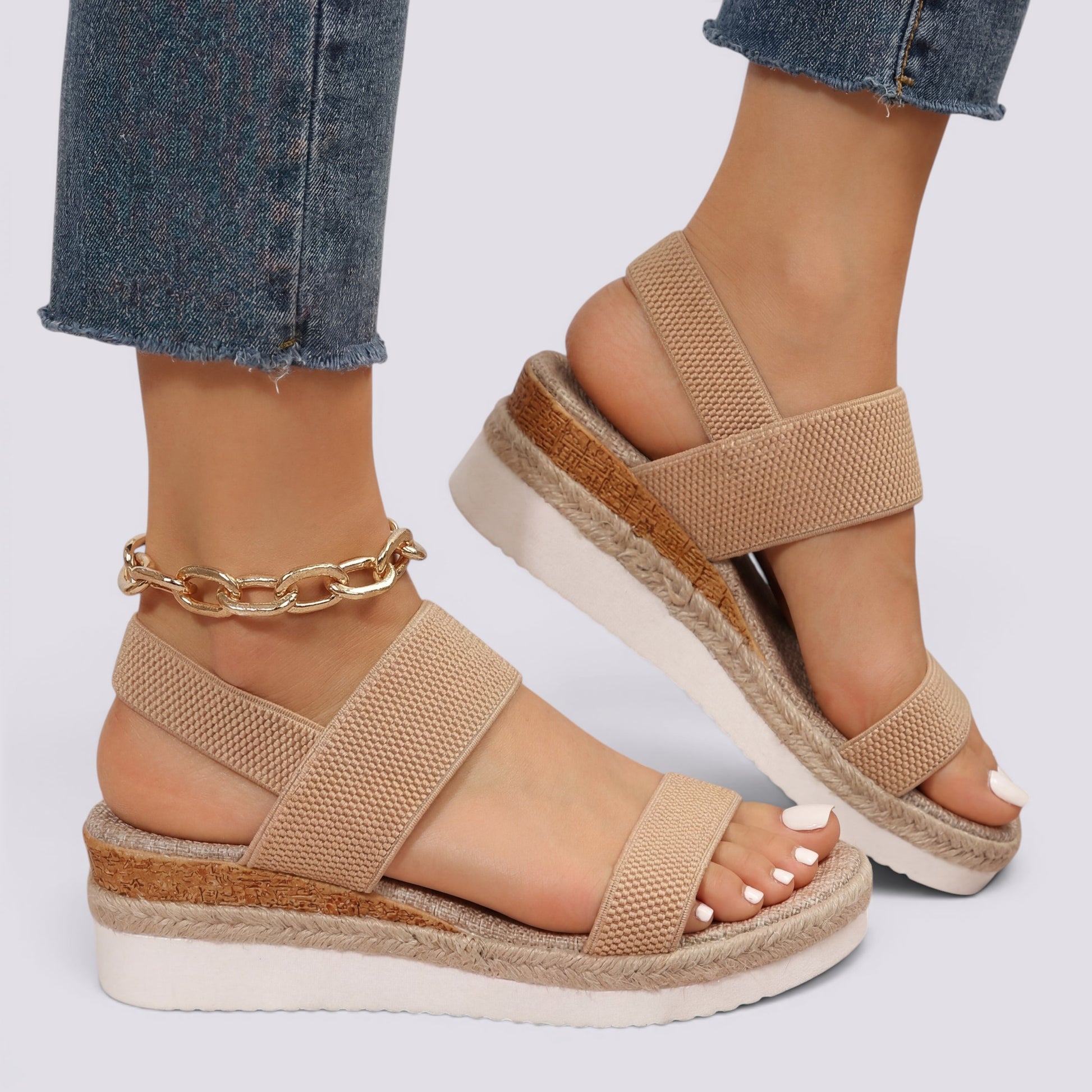Sandalias Cuña Mujer Verano