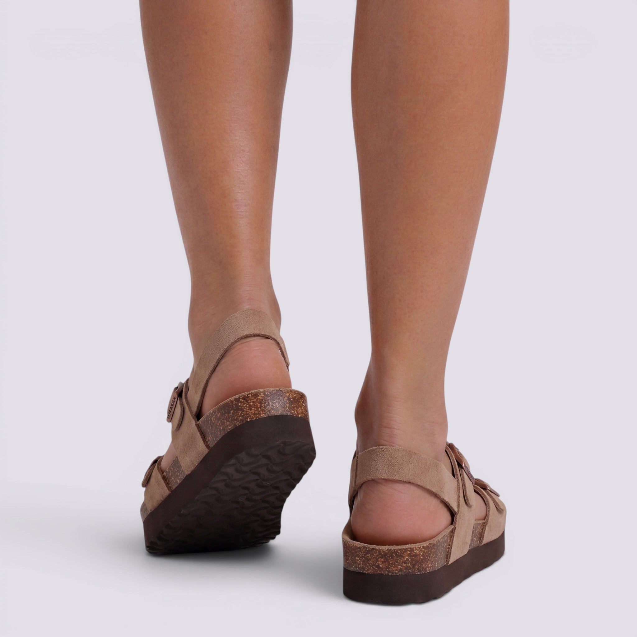 Sandalias Mujer De Gamuza Confort