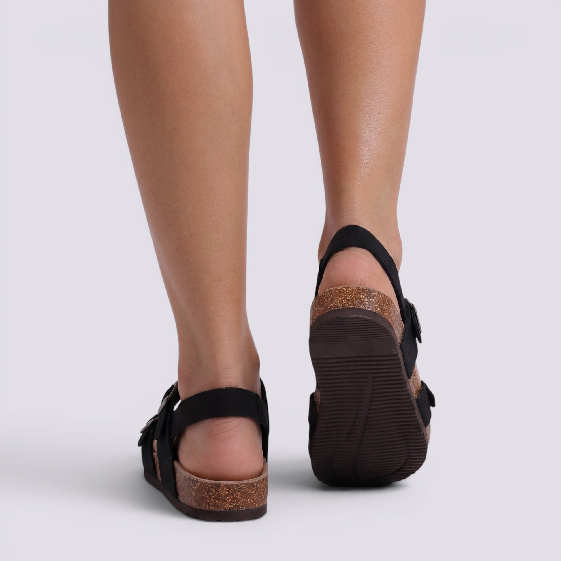 Sandalias Mujer De Gamuza Confort