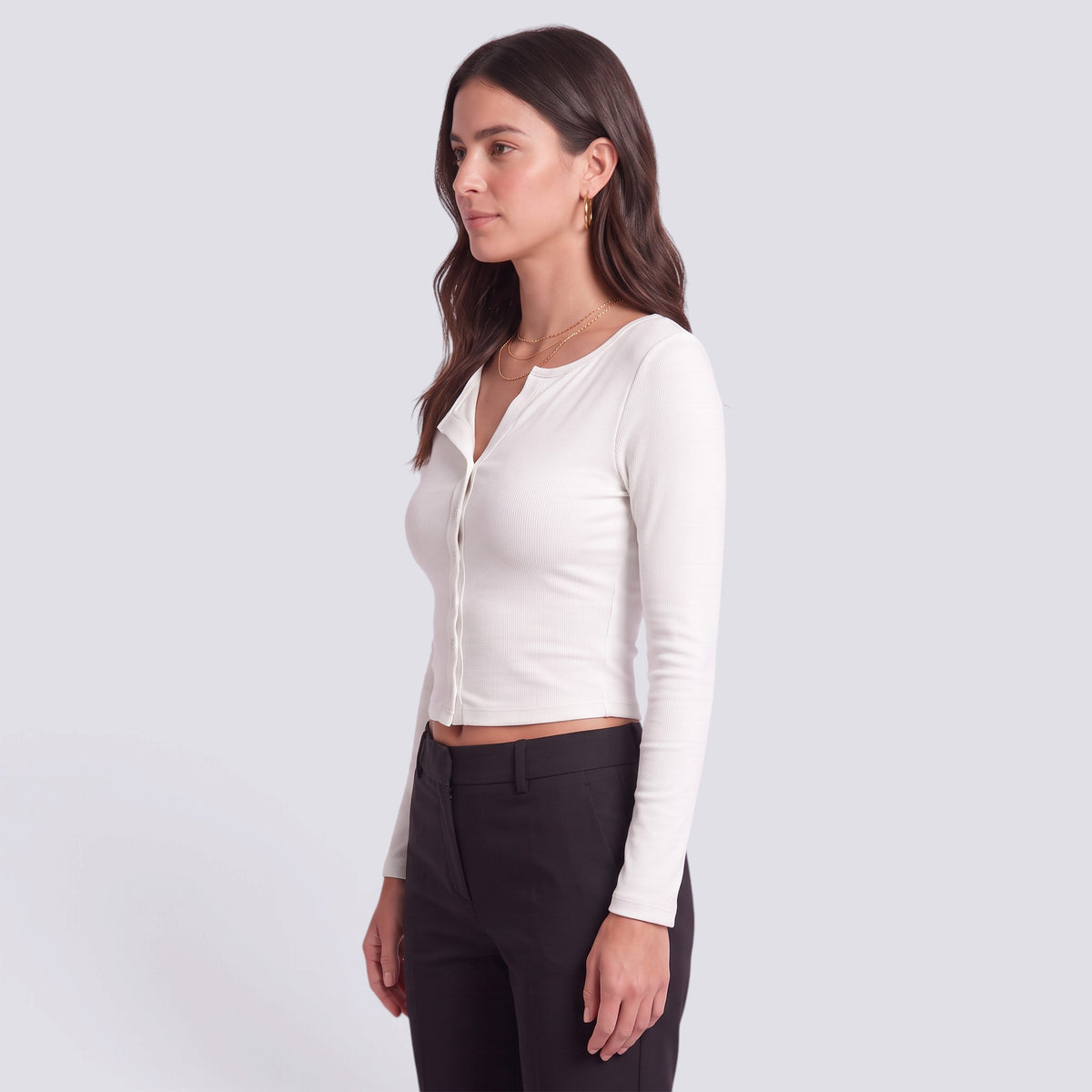 Camiseta Manga Larga Mujer Ajustada