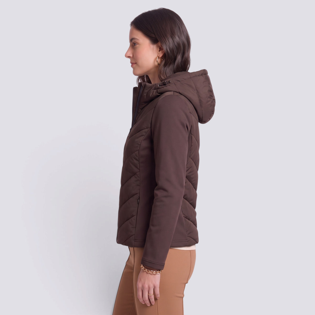 Chaqueta Mujer Acolchada con Capucha