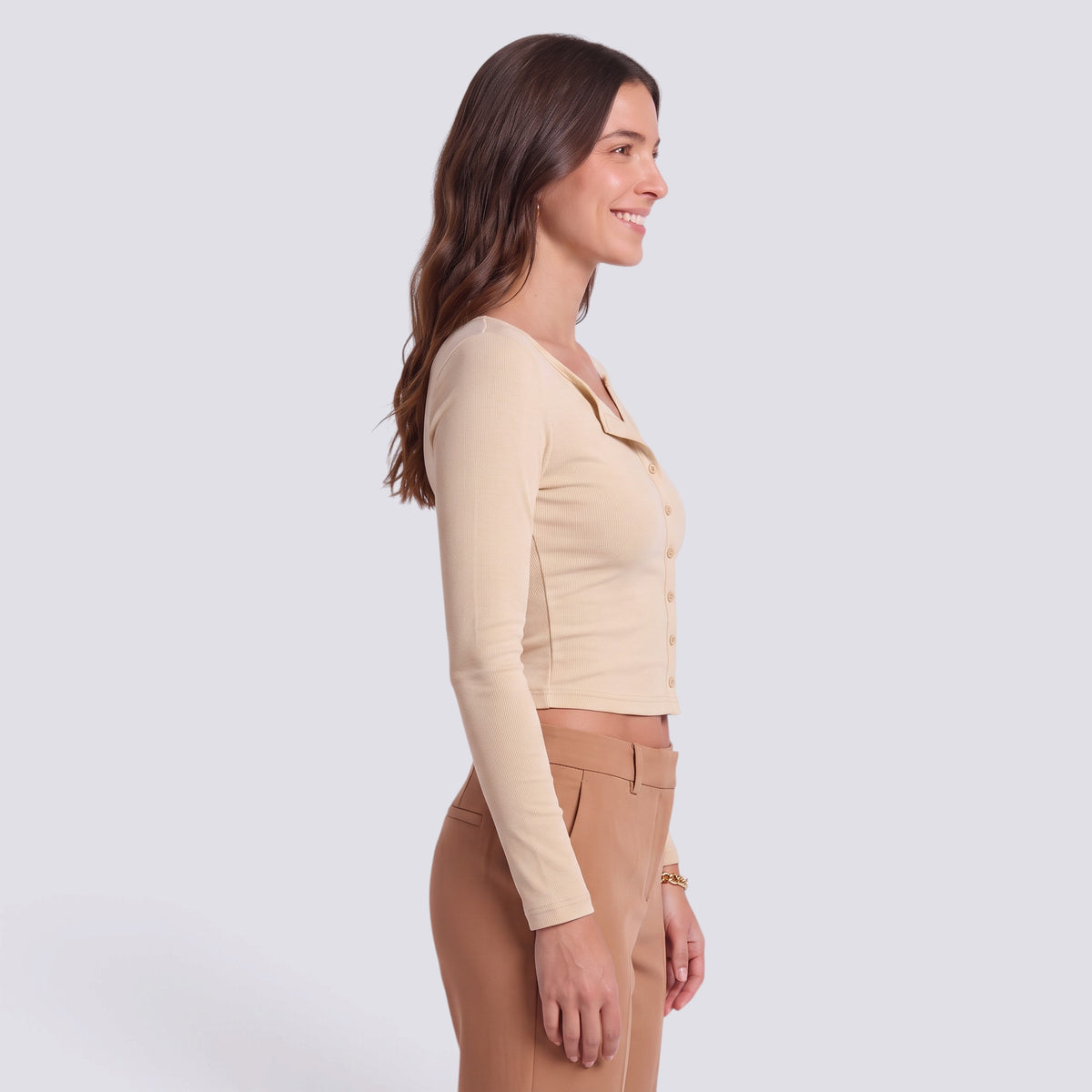 Camiseta Manga Larga Mujer Ajustada