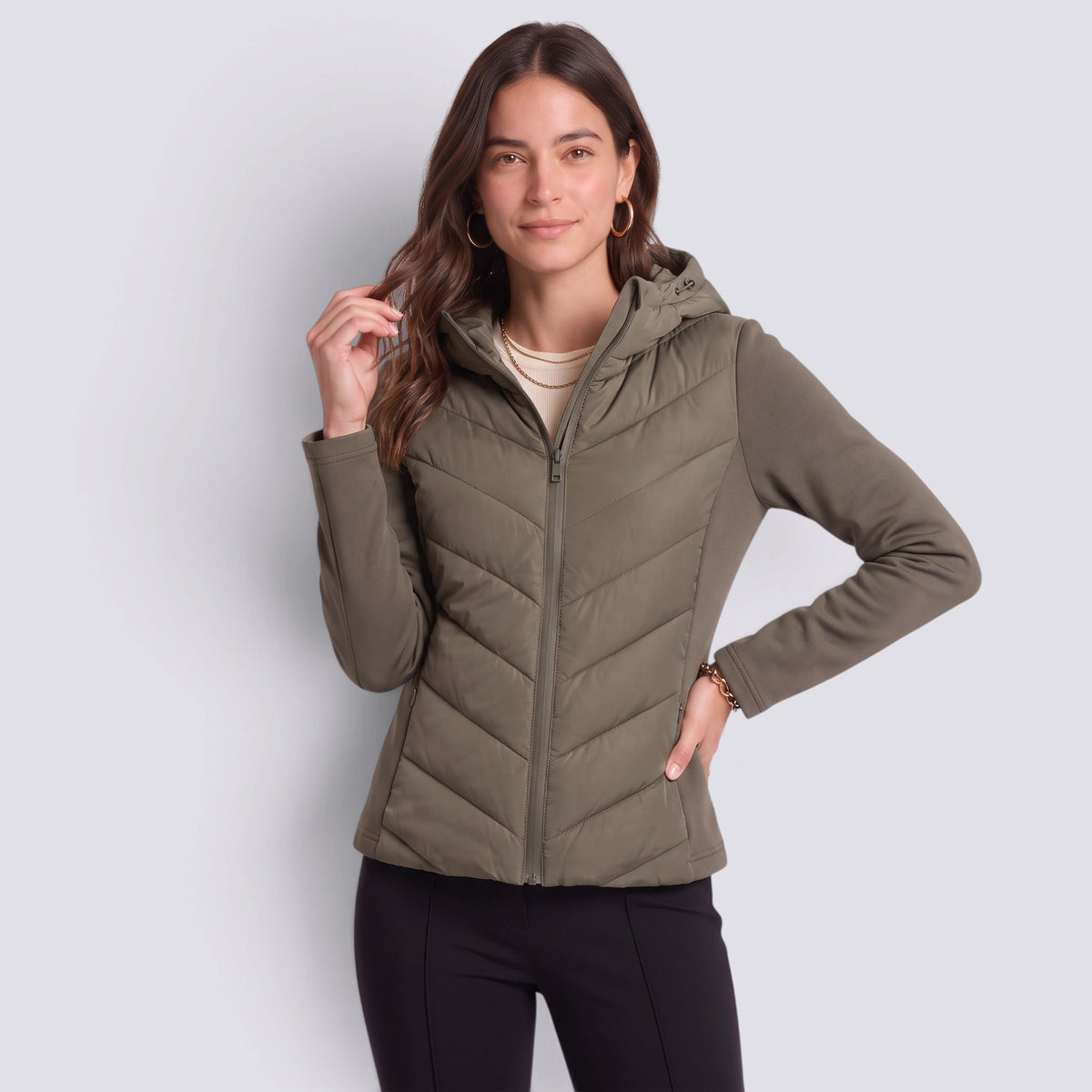Chaqueta Mujer Acolchada con Capucha