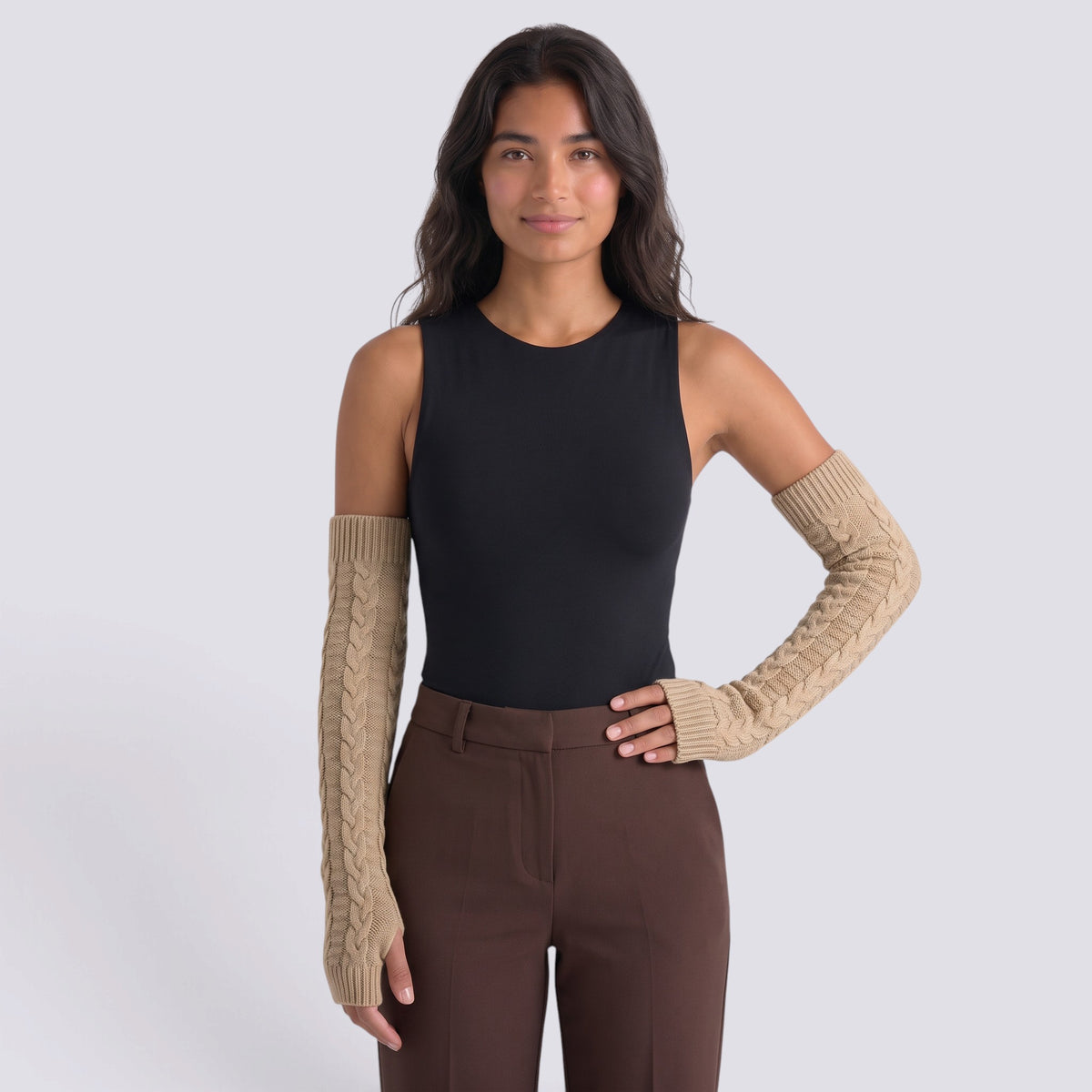 Guantes Largos Mujer Sin Dedos