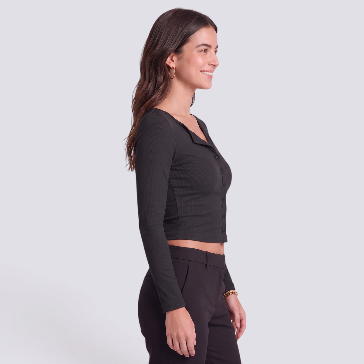 Camiseta Manga Larga Mujer Ajustada