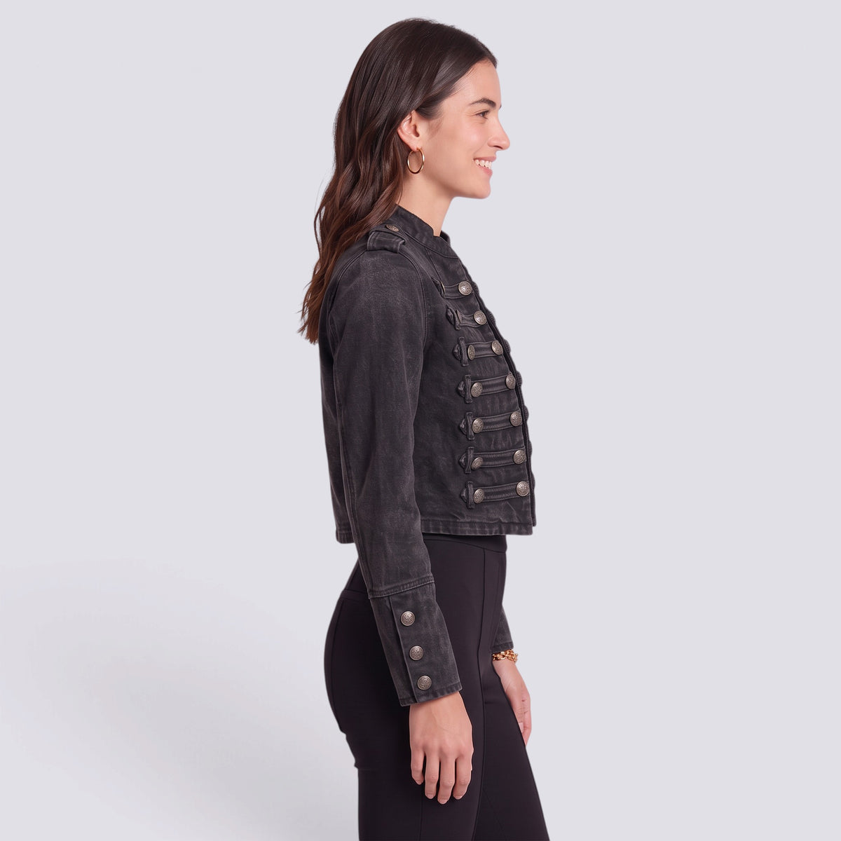 Chaqueta Mujer Vaquera Estilo Militar