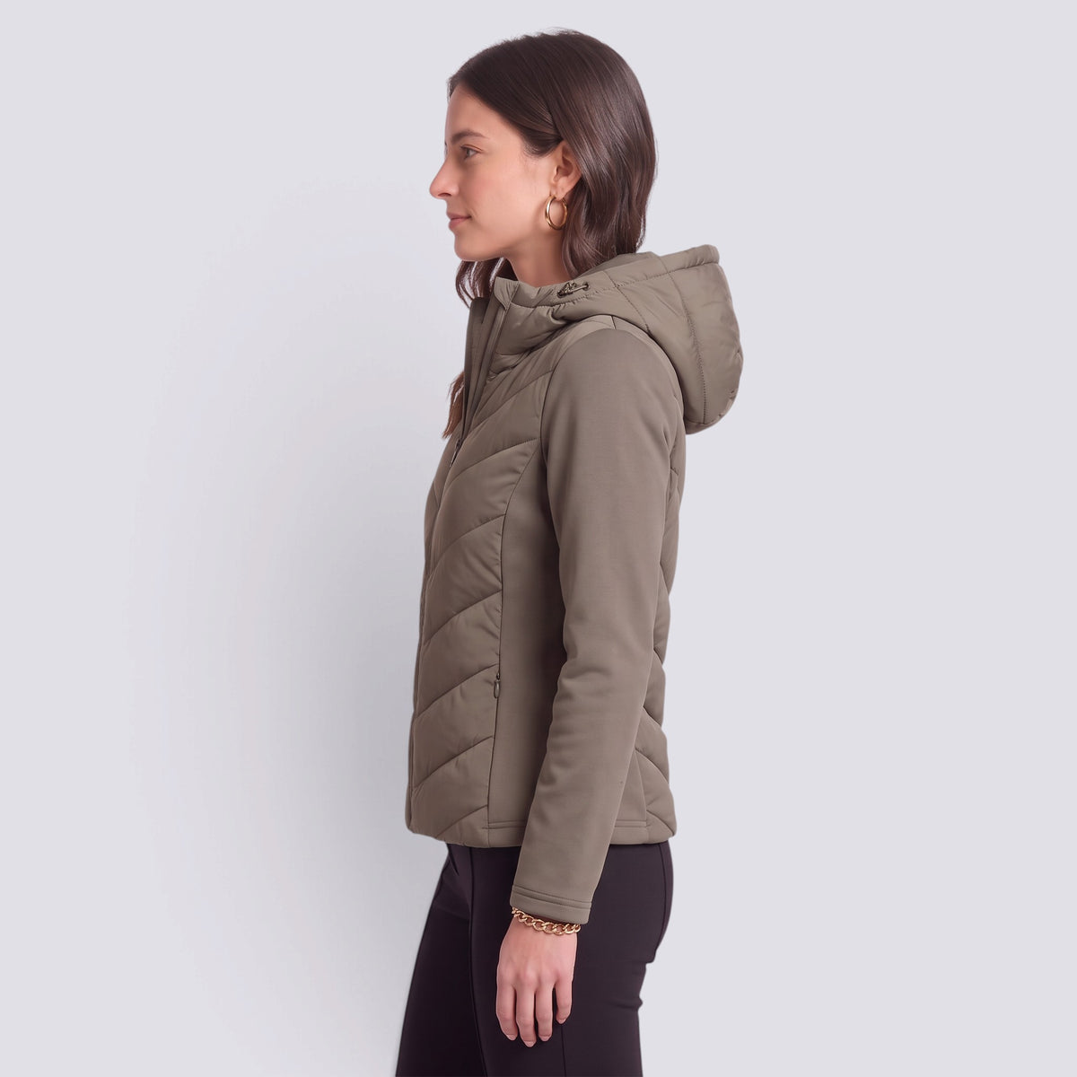 Chaqueta Mujer Acolchada con Capucha