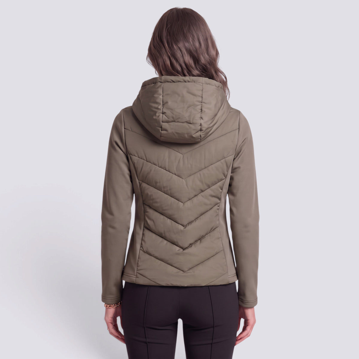 Chaqueta Mujer Acolchada con Capucha