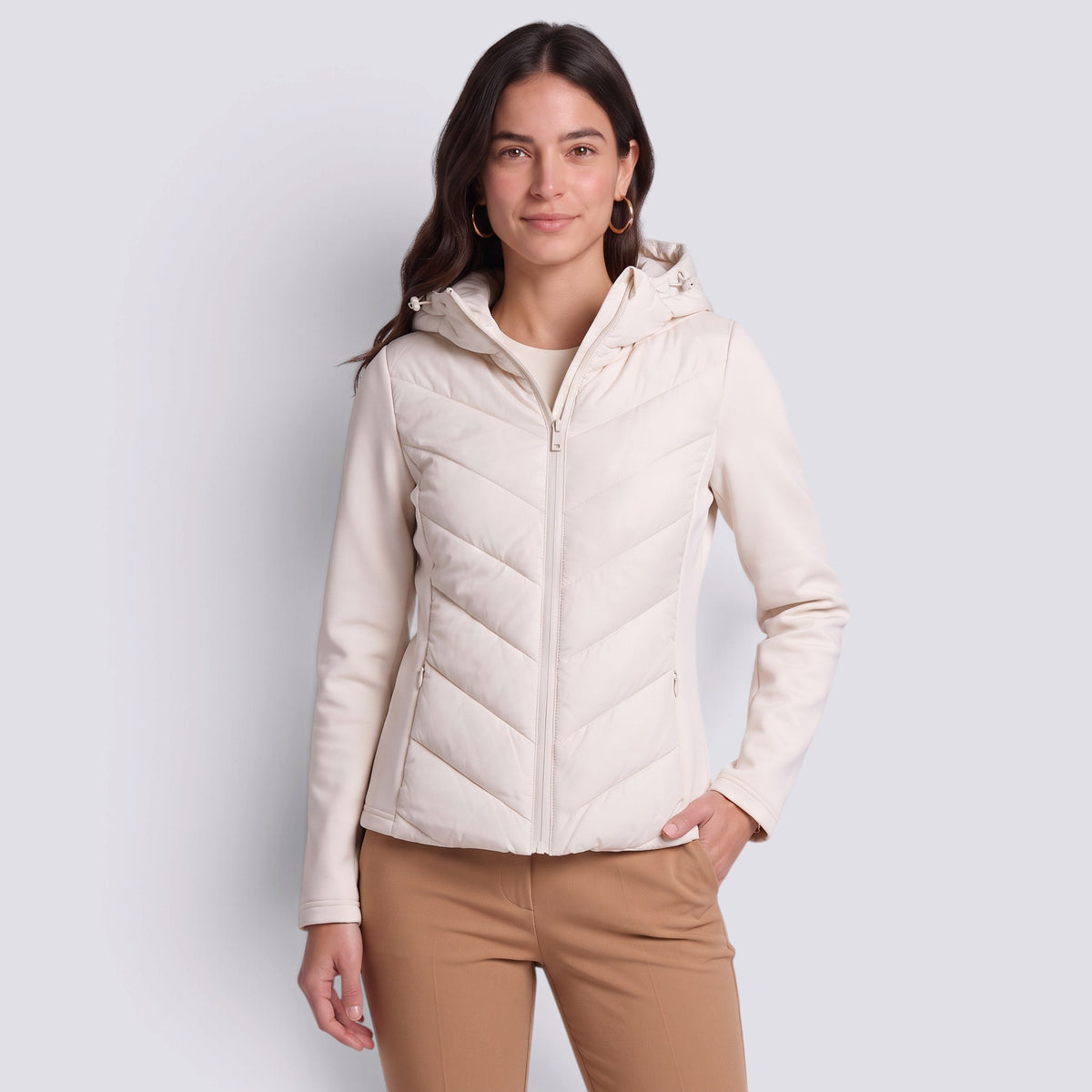 Chaqueta Mujer Acolchada con Capucha