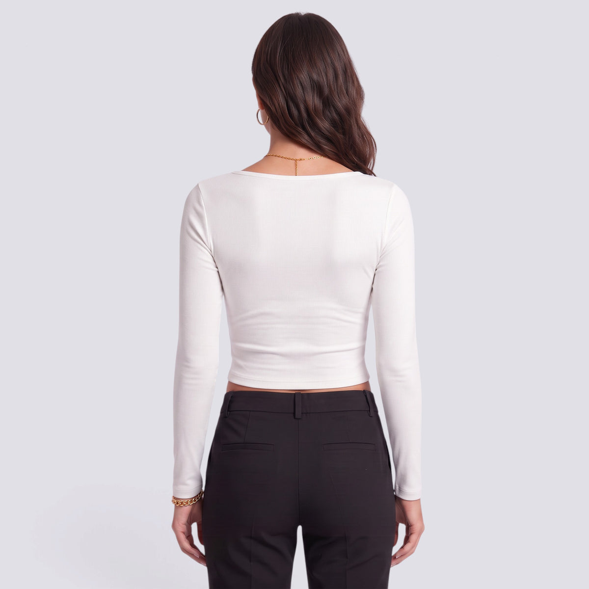 Camiseta Manga Larga Mujer Ajustada