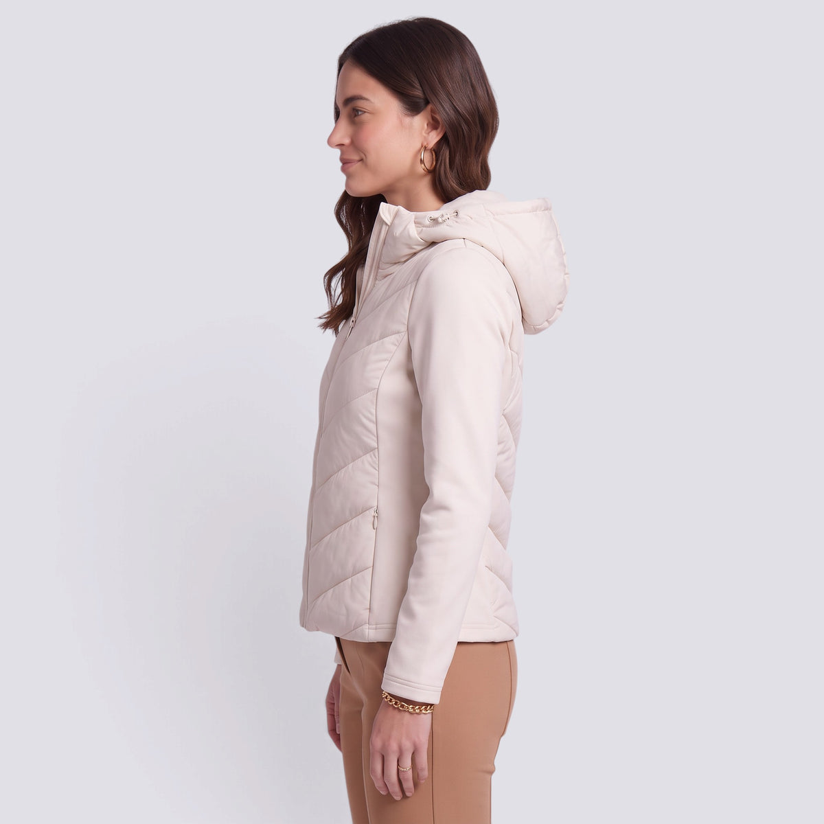 Chaqueta Mujer Acolchada con Capucha