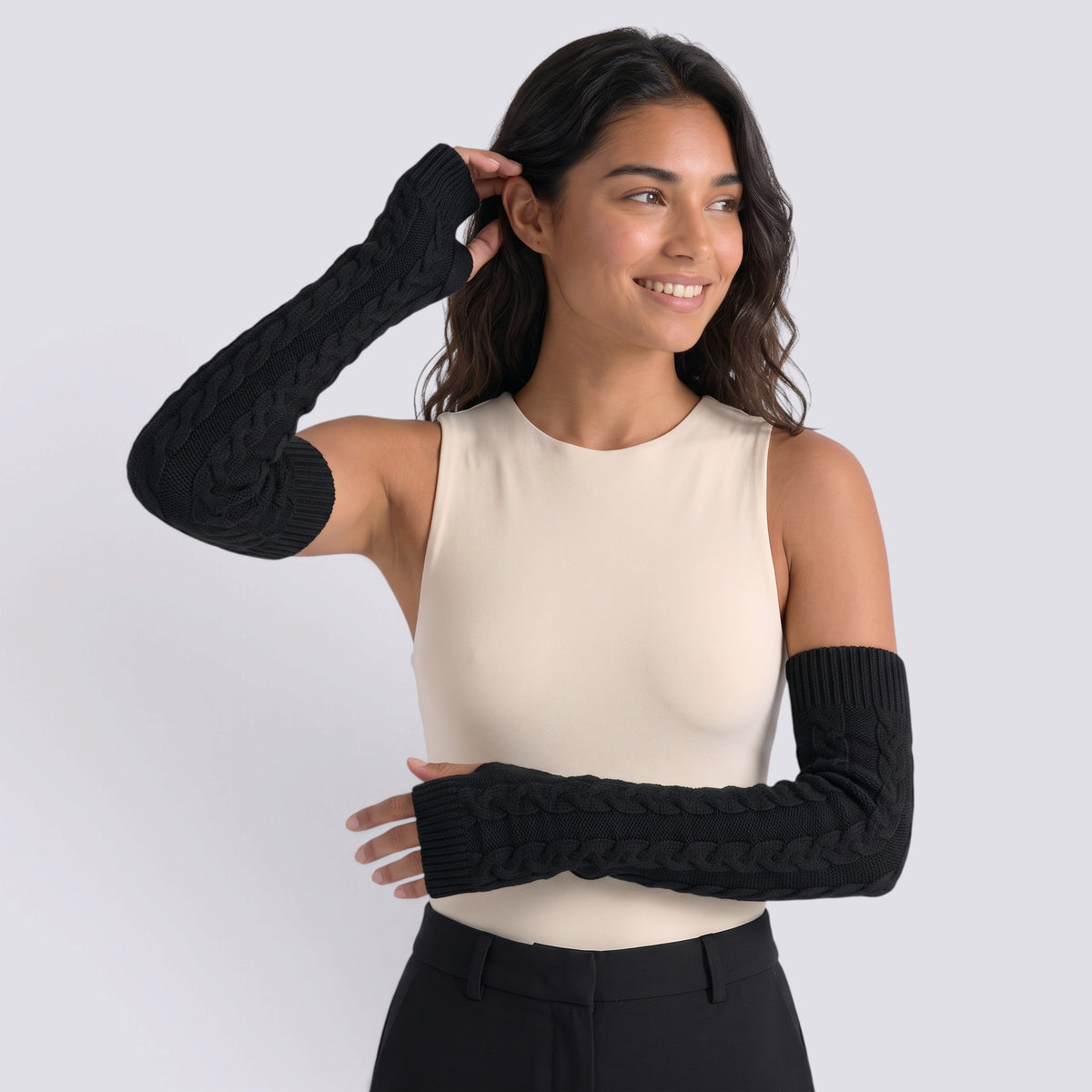 Guantes Largos Mujer Sin Dedos