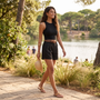 Pantalones Cortos Mujer Elegante - lifestyle beach look