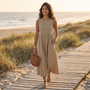 Vestido Midi Mujer Casual con Bolsillos - lifestyle