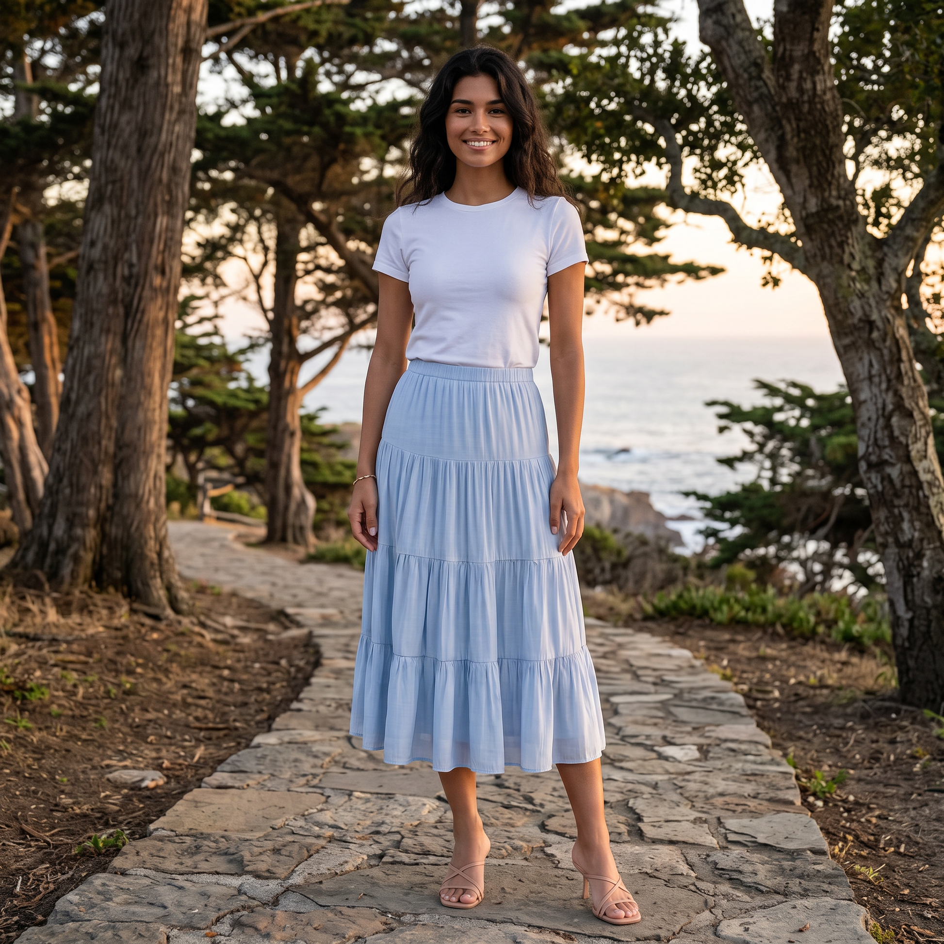 Falda Mujer Plisada Verano - lifestyle