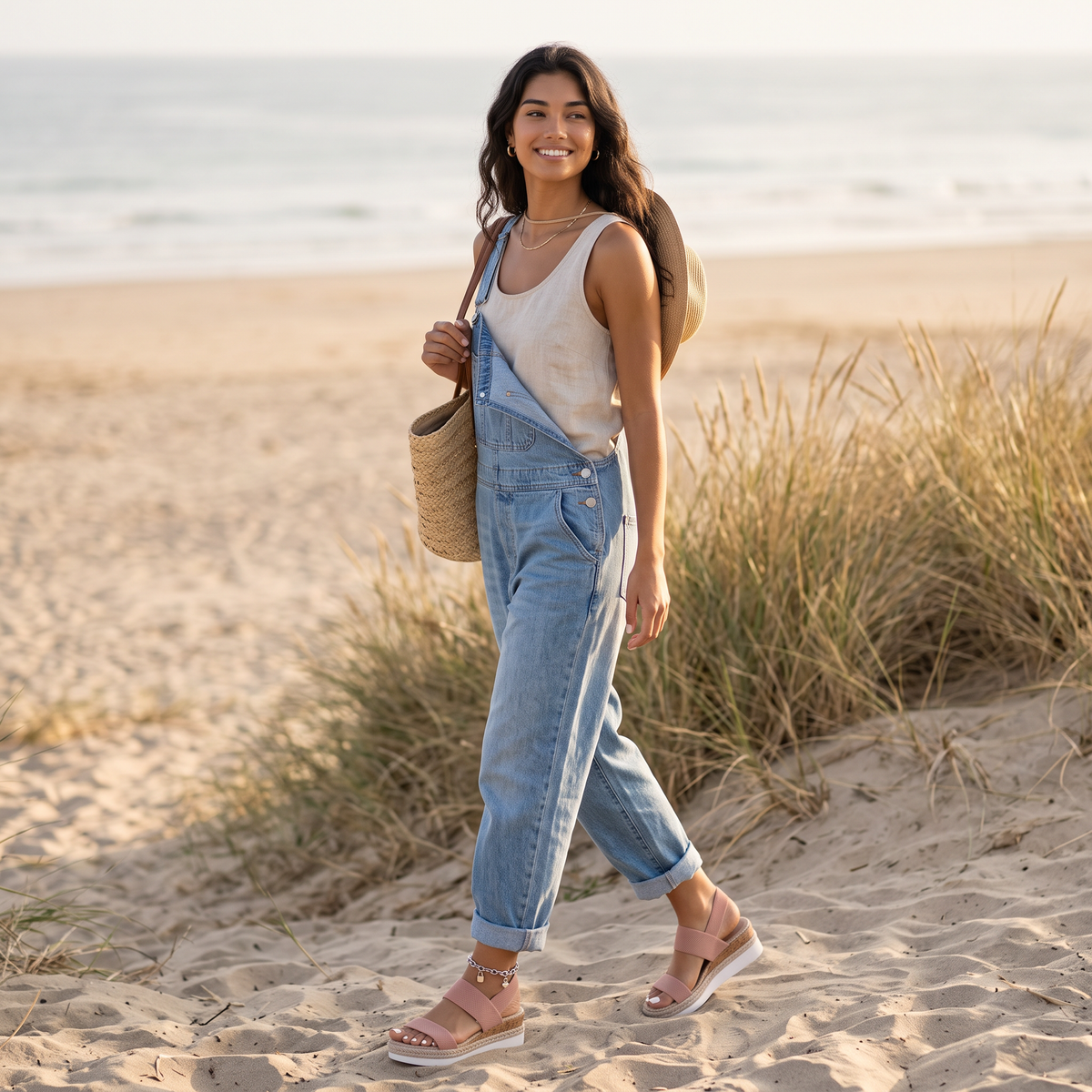 Sandalias Cuña Mujer Verano - lifestyle beach