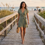 Vestido Corto Lunares Mujer - lifestyle
