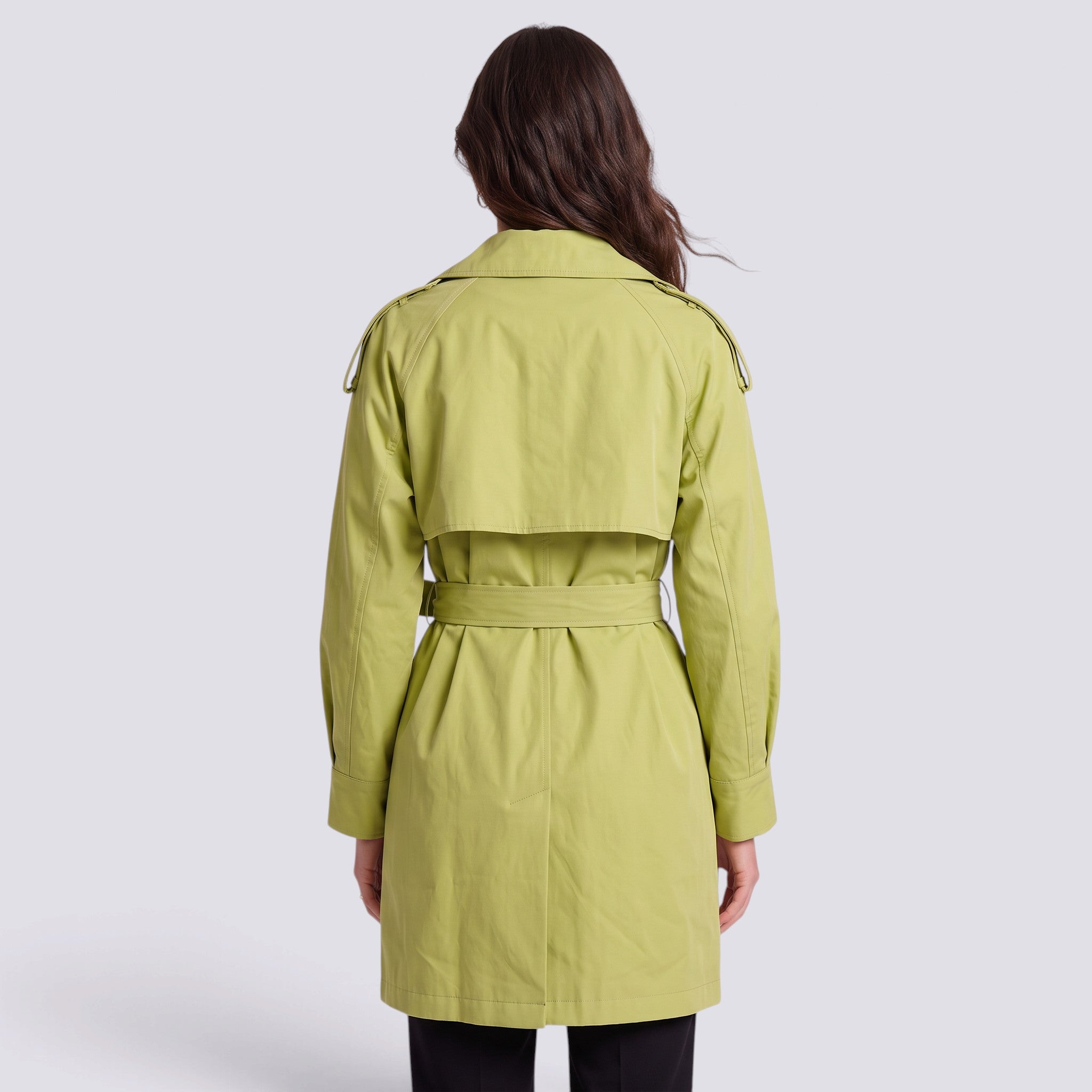 Chaleco Gabardina Mujer con Cinturón